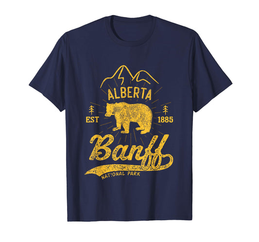 Banff Canadian National Park Souvenir T-Shirt - Minimalist Print Men Women - T-Shirt, Sweatshirt, Hoodie