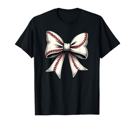 Baseball Coquette Bow Mommy T-Shirt - Aesthetic Graphic for Adults - T-Shirt, Sweatshirt, Hoodie
