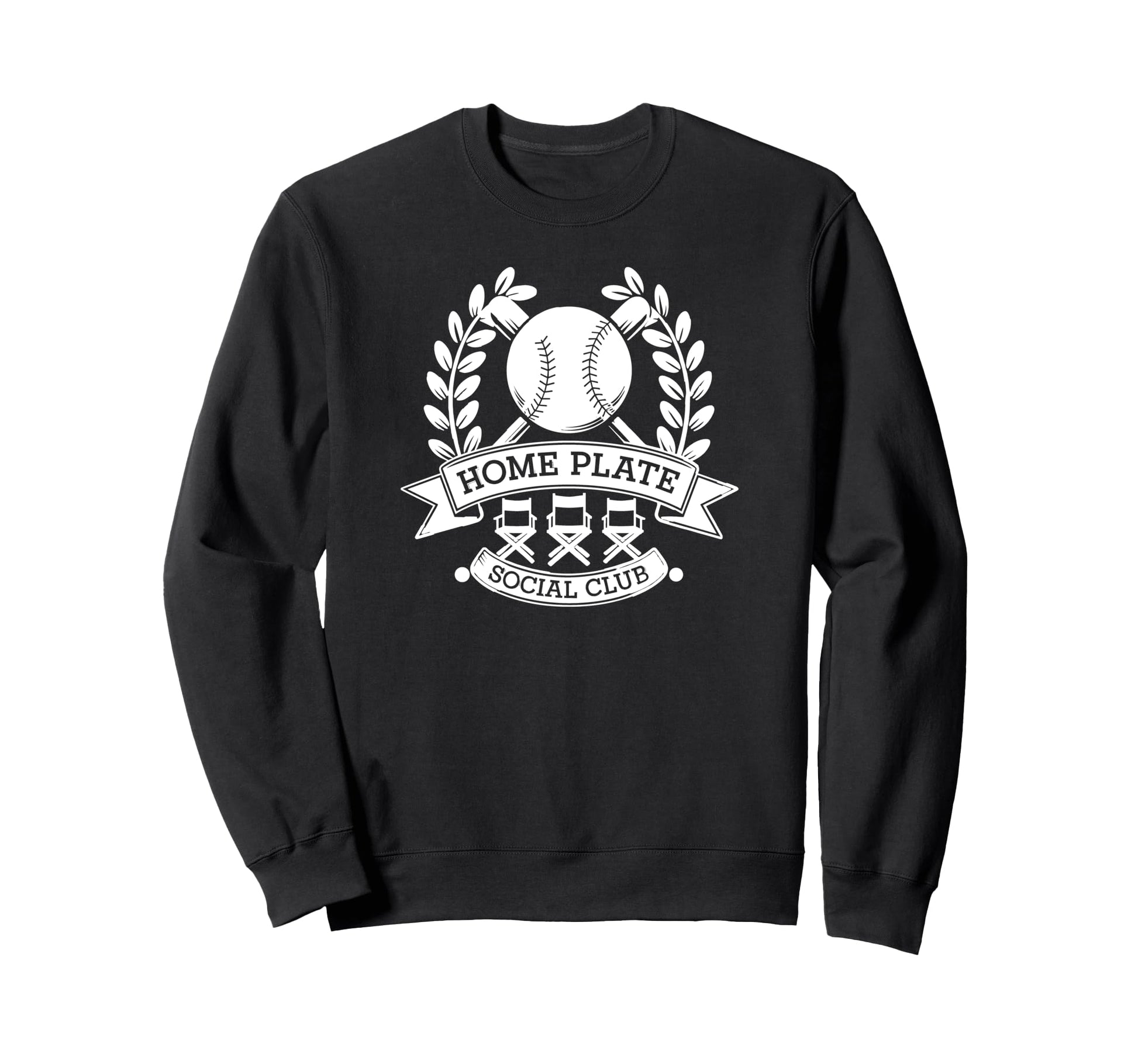 Home Run Social Club Sweatshirt - Minimalist Print for Adults - T-Shirt, Sweatshirt, Hoodie