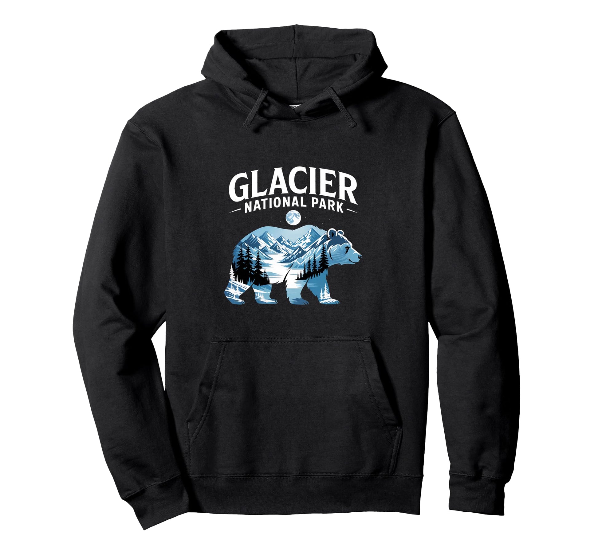 Glacier Grizzly Bear Glacier Hoodie - Casual Everyday Wear for Adults - T-Shirt, Sweatshirt, Hoodie