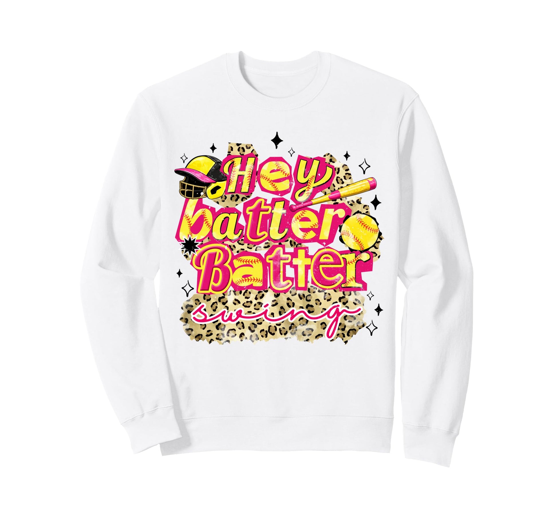 Hey Batter Batter Swing Sweatshirt - Casual Everyday Wear Men Women - T-Shirt, Sweatshirt, Hoodie
