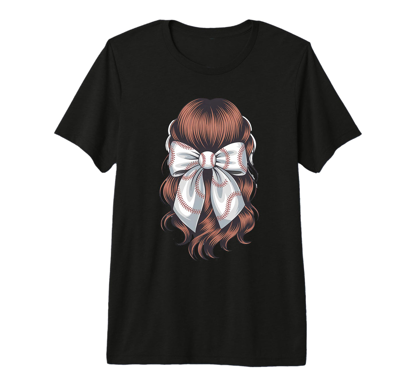 Baseball Coquette Bow Baseball Mom Tri T-Shirt - Novelty Apparel Men Women - T-Shirt, Sweatshirt, Hoodie
