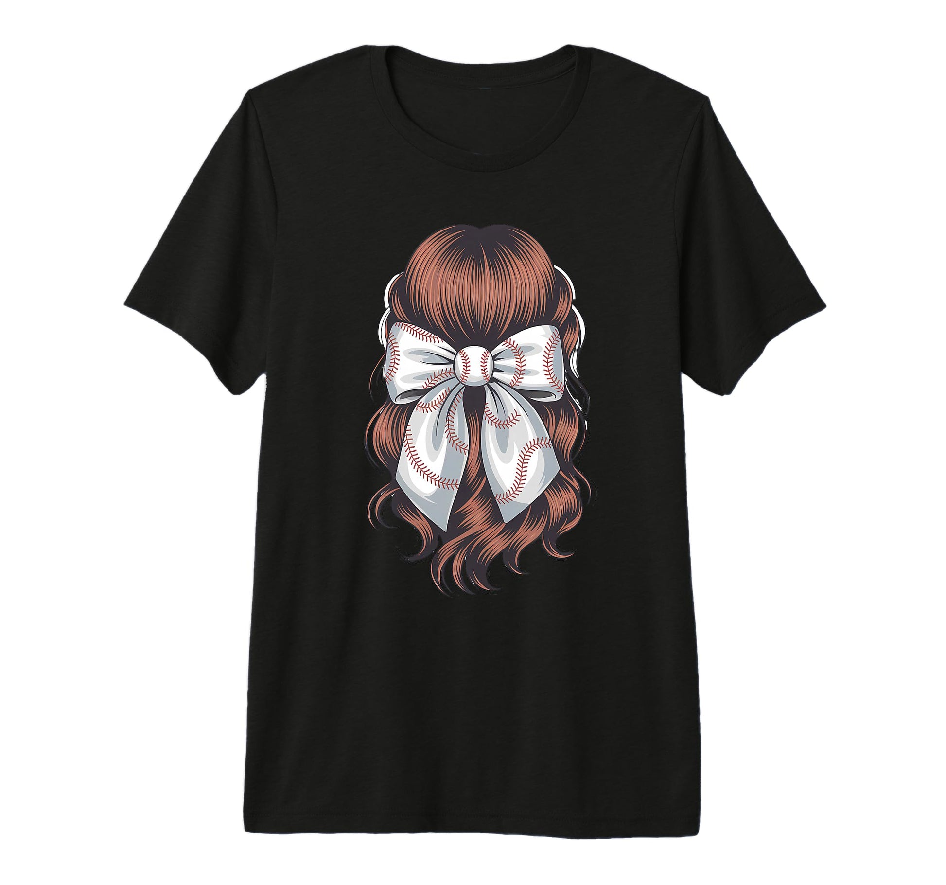 Baseball Coquette Bow Baseball Mom Tri T-Shirt - Novelty Apparel Men Women - T-Shirt, Sweatshirt, Hoodie