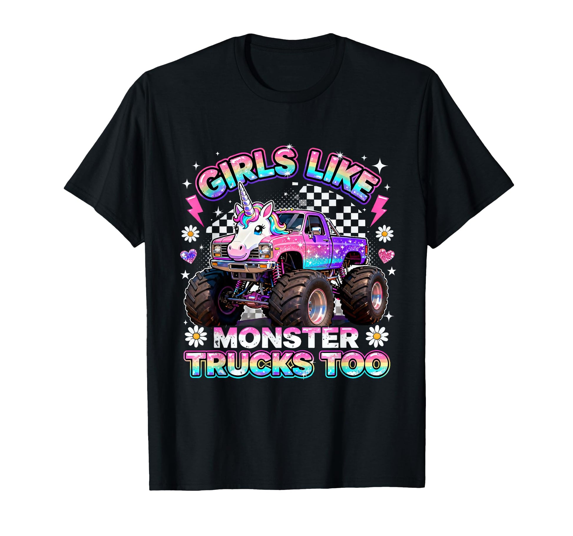 Like Monster Trucks Too Unicorn T-Shirt - Fun Novelty Design Men Women - T-Shirt, Sweatshirt, Hoodie