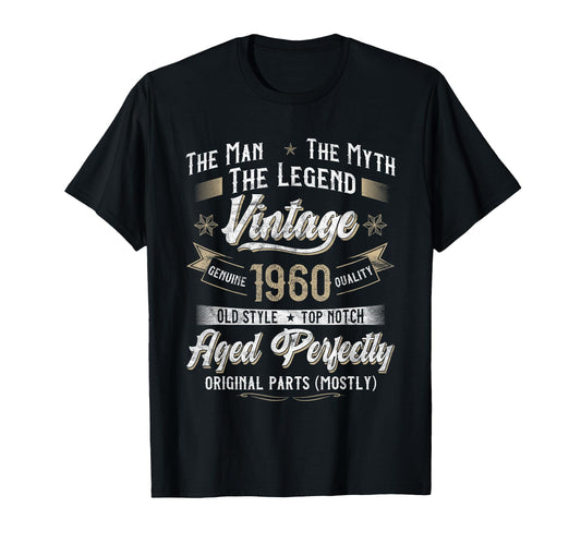 66Th Birthday Gift 1960 Funny 66 T-Shirt - Casual Everyday Wear Men Women - T-Shirt, Sweatshirt, Hoodie