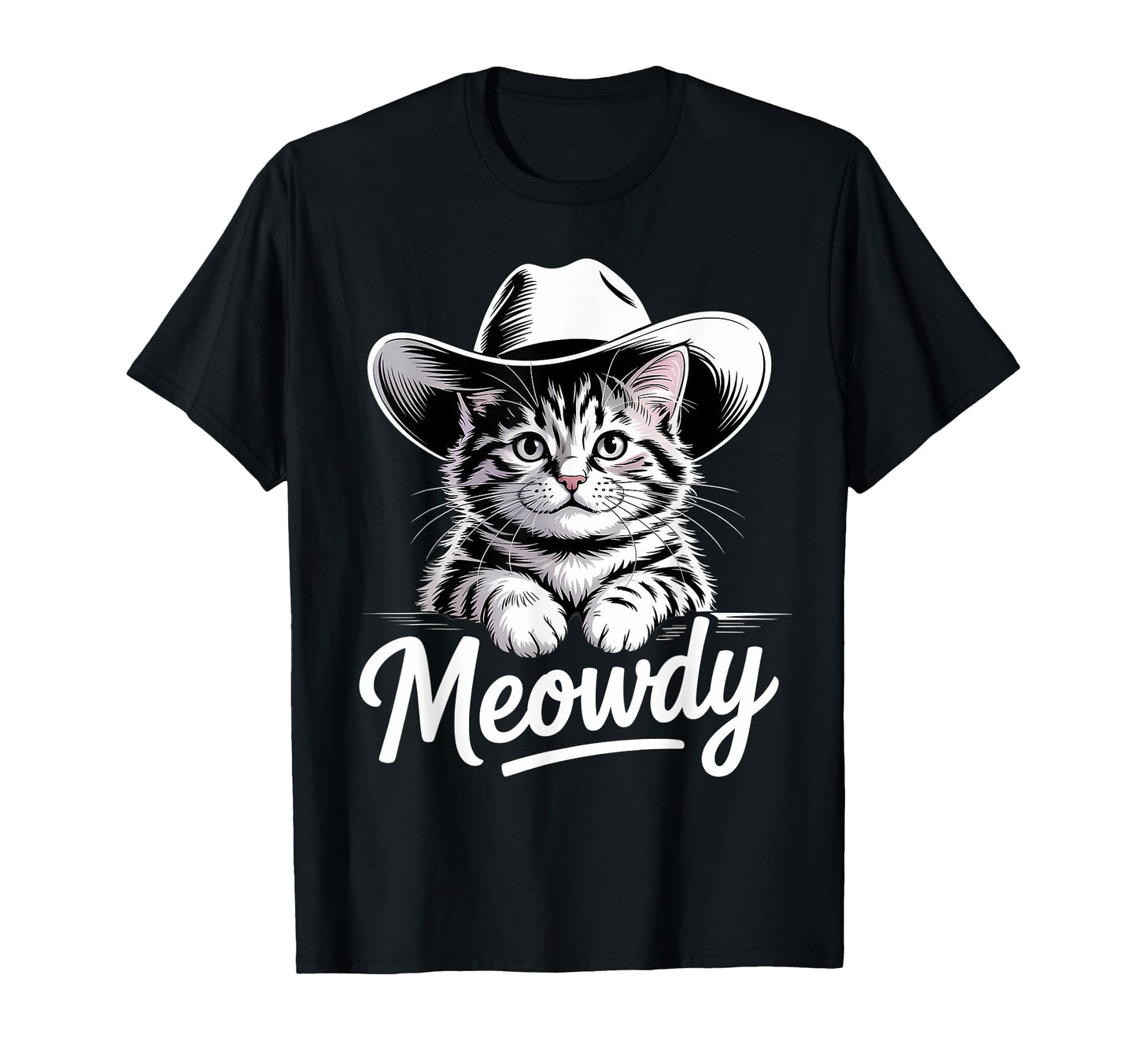 Meowdy Cat Funny Western Country Cowboy T-Shirt - Trendy Graphic Men Women - T-Shirt, Sweatshirt, Hoodie