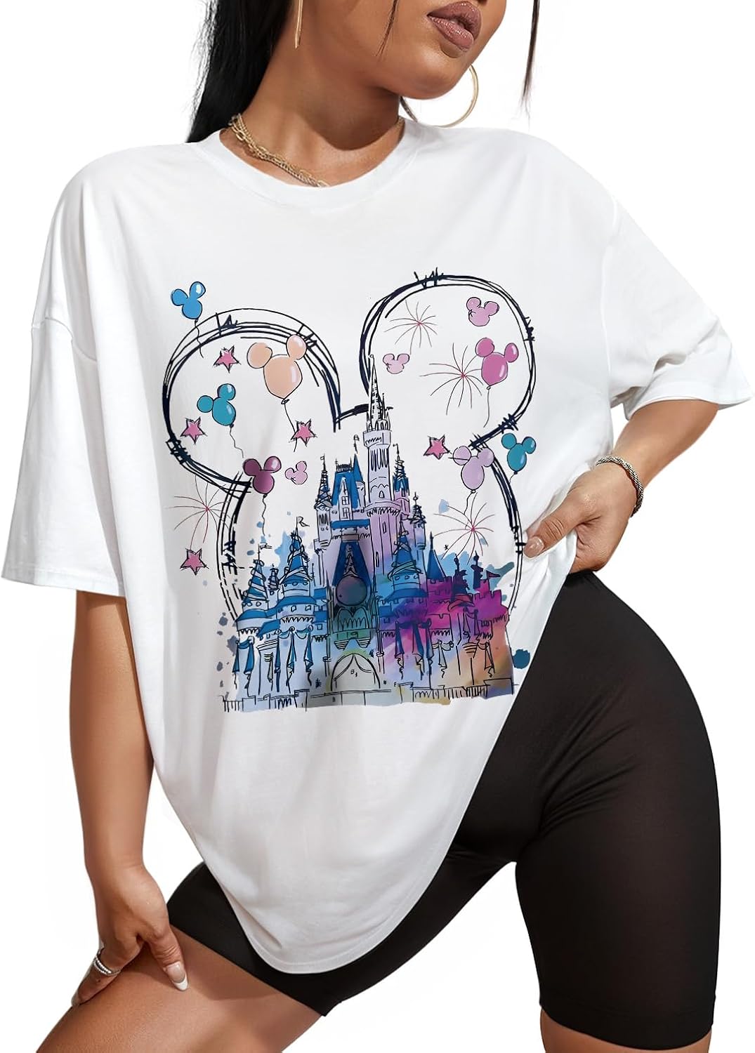 Oversized for Women Graphic Loose Crewneck Pattern - Adult & Kids T-Shirts, Sweatshirts & Hoodies apparel design preview 1