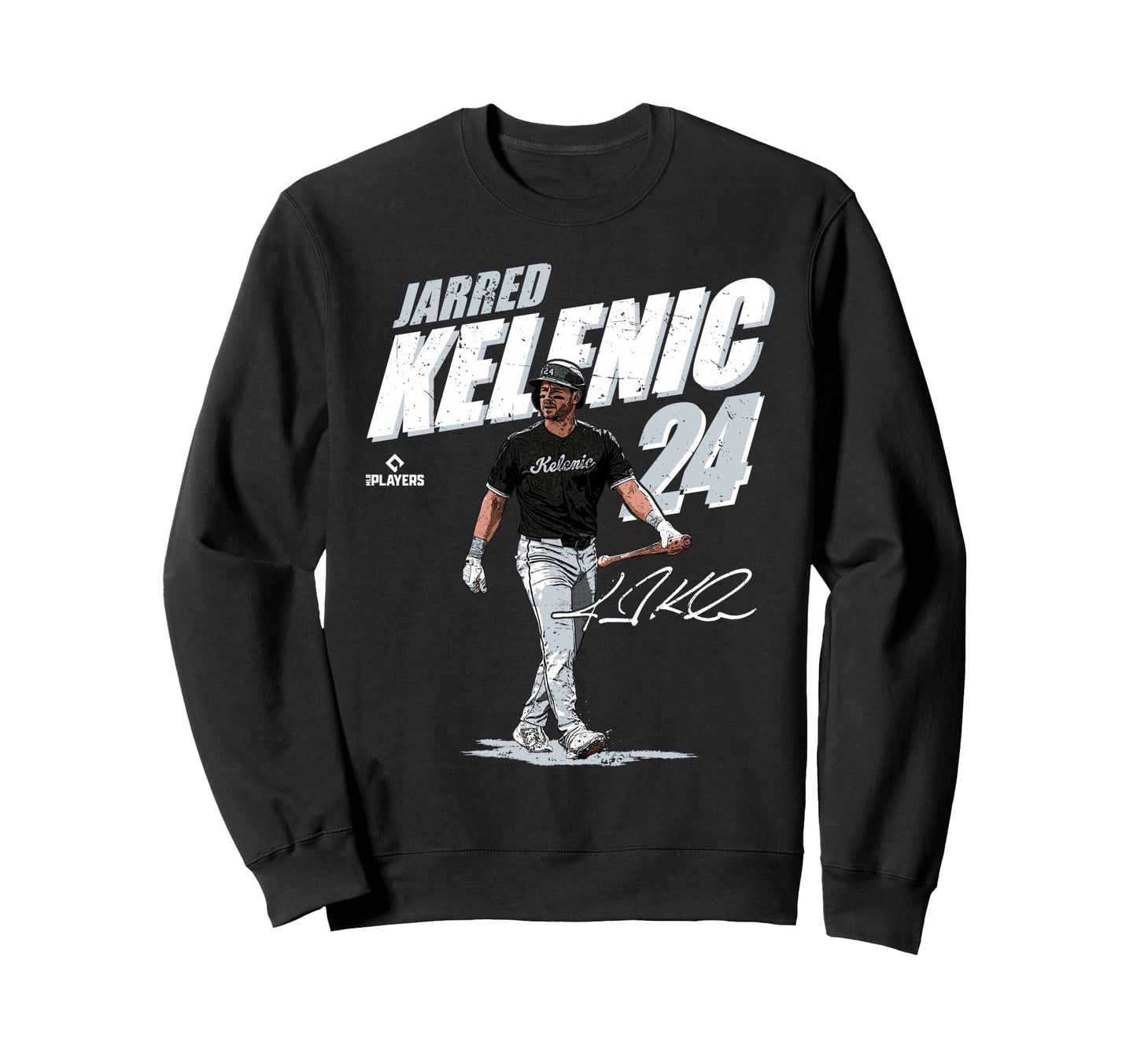 Jarred Kelenic Chicago W Baseball Sweatshirt - Minimalist Print Unisex - T-Shirt, Sweatshirt, Hoodie