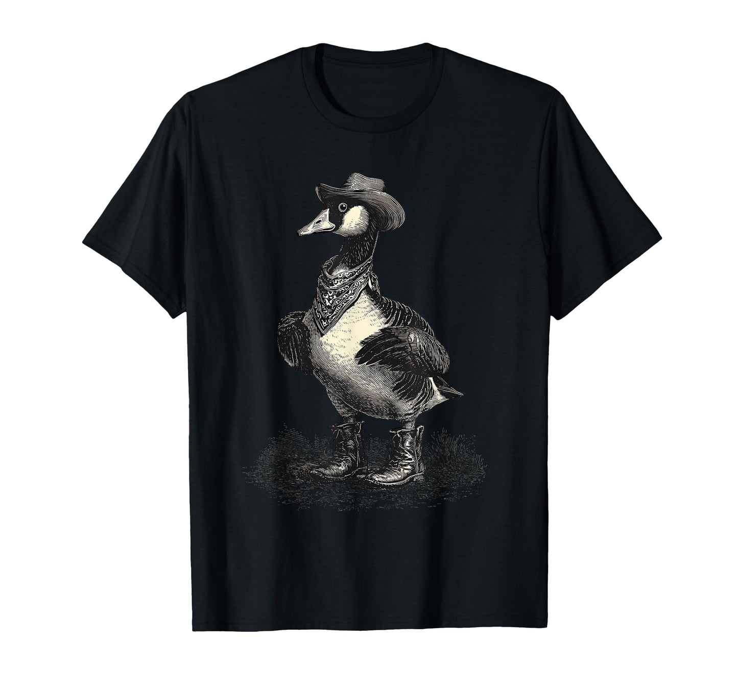 Country Cowboy Goose Rodeo Cowgirl T-Shirt - Novelty Apparel for Adults - T-Shirt, Sweatshirt, Hoodie