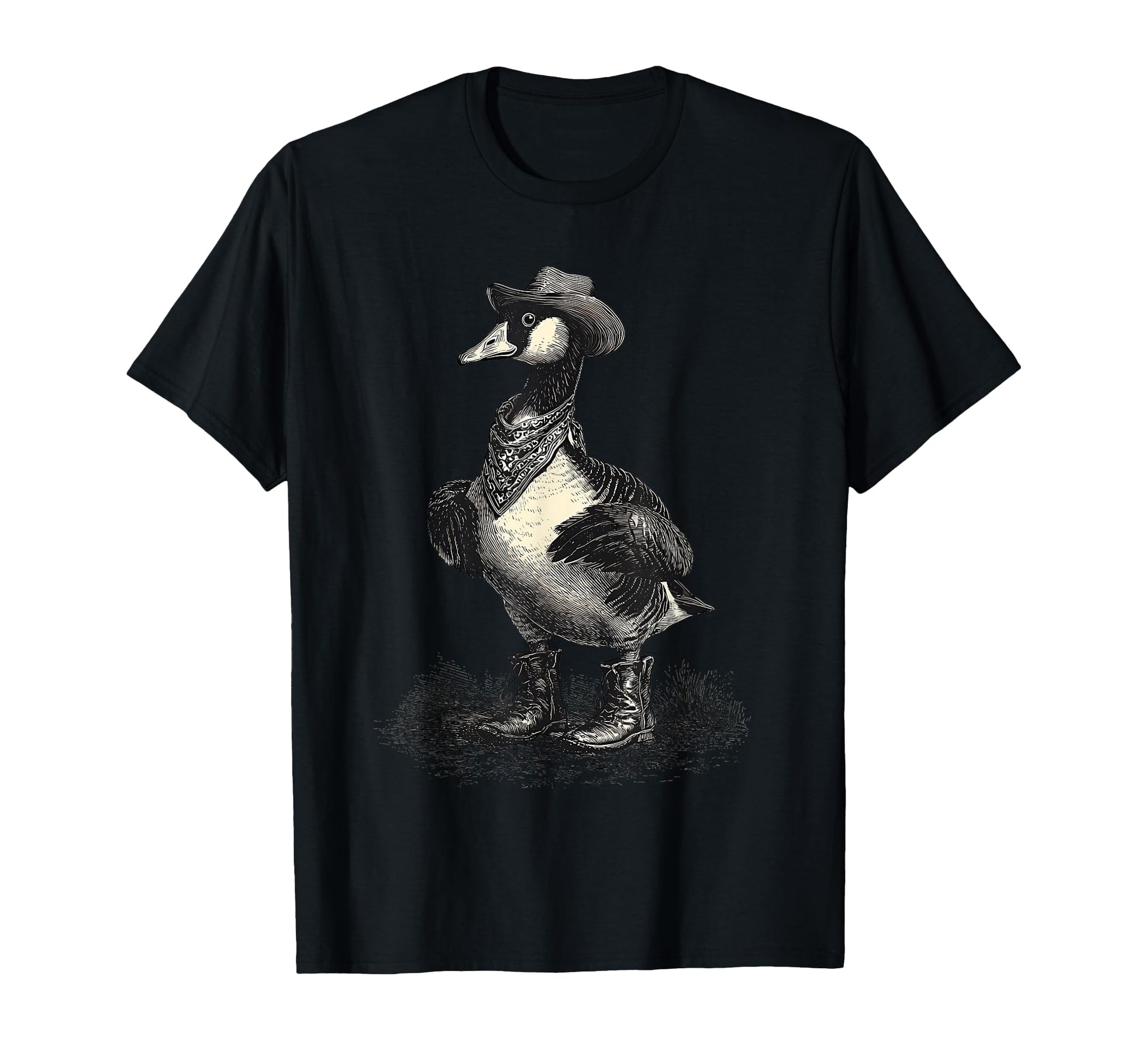 Country Cowboy Goose Rodeo Cowgirl T-Shirt - Novelty Apparel for Adults - T-Shirt, Sweatshirt, Hoodie