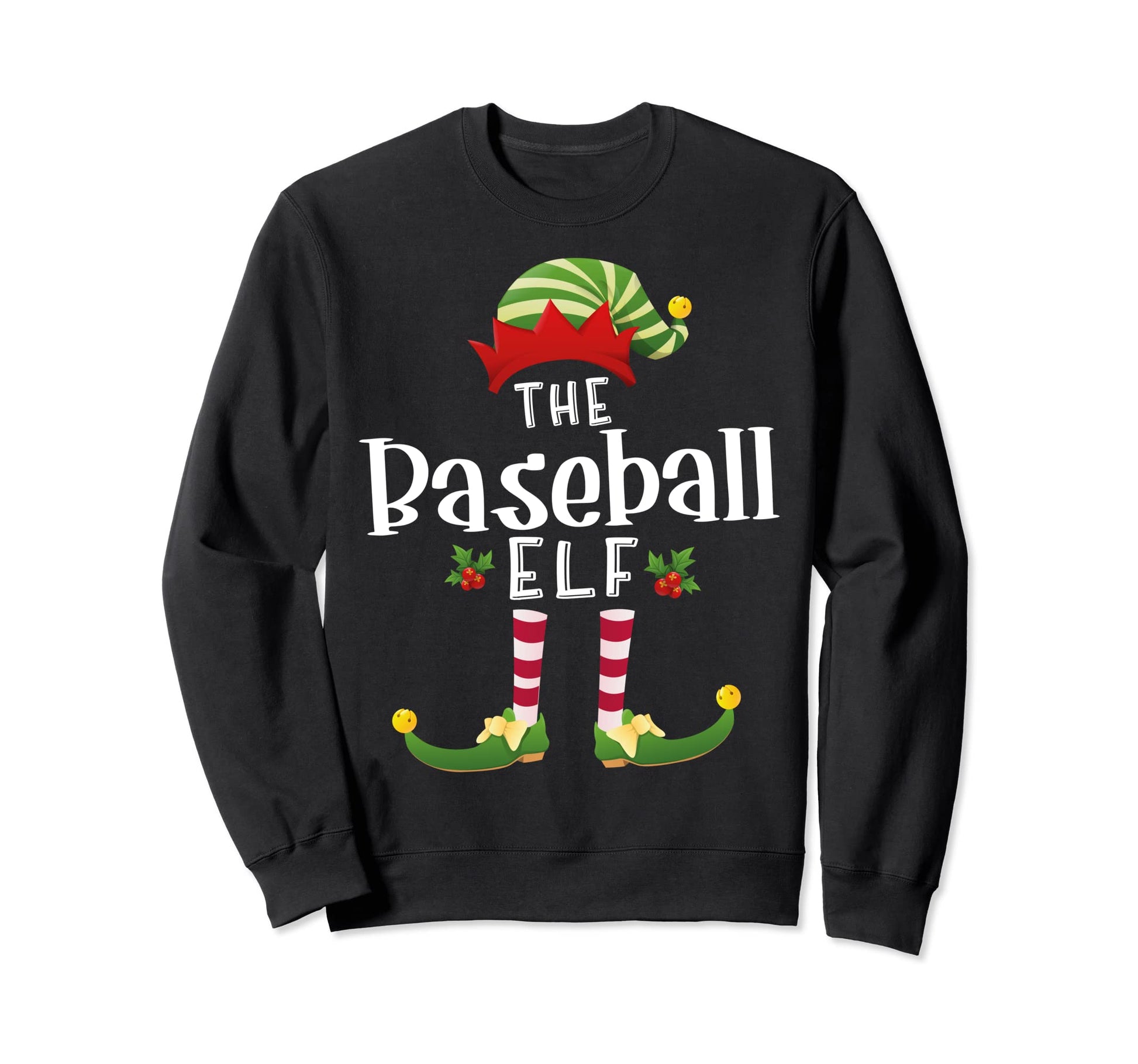 Baseball Elf Matching Pajama X Mas Sweatshirt - Streetwear Style Men Women - T-Shirt, Sweatshirt, Hoodie