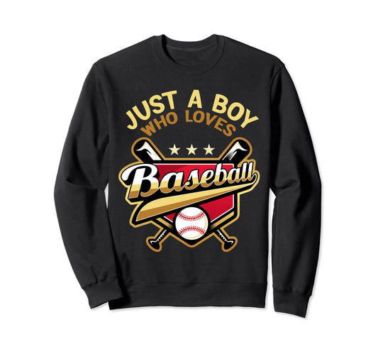 Ball Baseball Player Just Who Loves Sweatshirt - Unique Graphic Unisex - T-Shirt, Sweatshirt, Hoodie