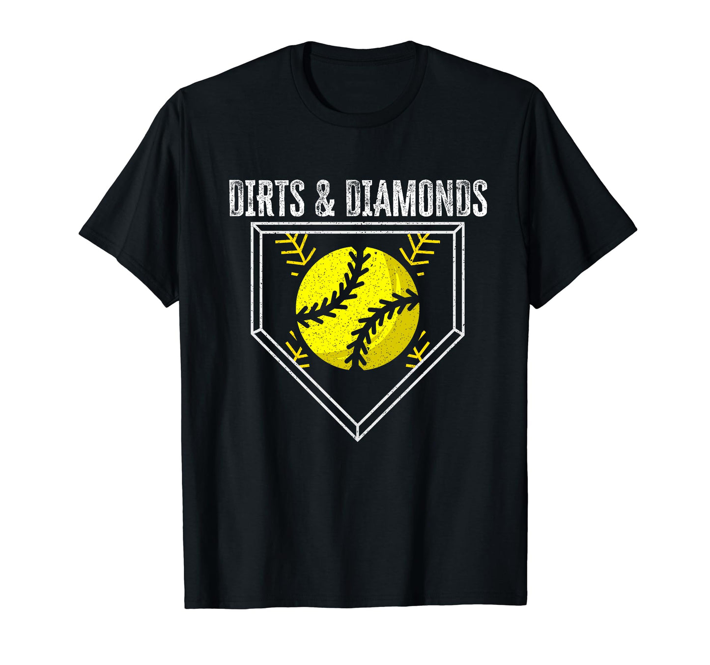 Dirt And Diamonds Softball Player T-Shirt - Casual Everyday Wear Unisex - T-Shirt, Sweatshirt, Hoodie