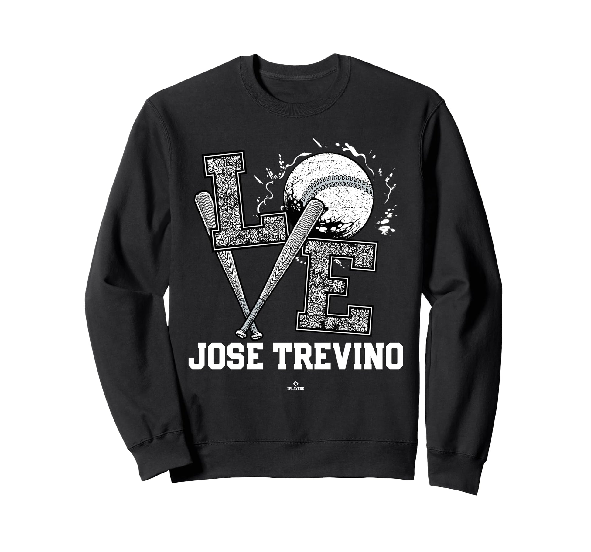 Distressed Baseball Love Jose Sweatshirt - Custom Art Print for Adults - T-Shirt, Sweatshirt, Hoodie