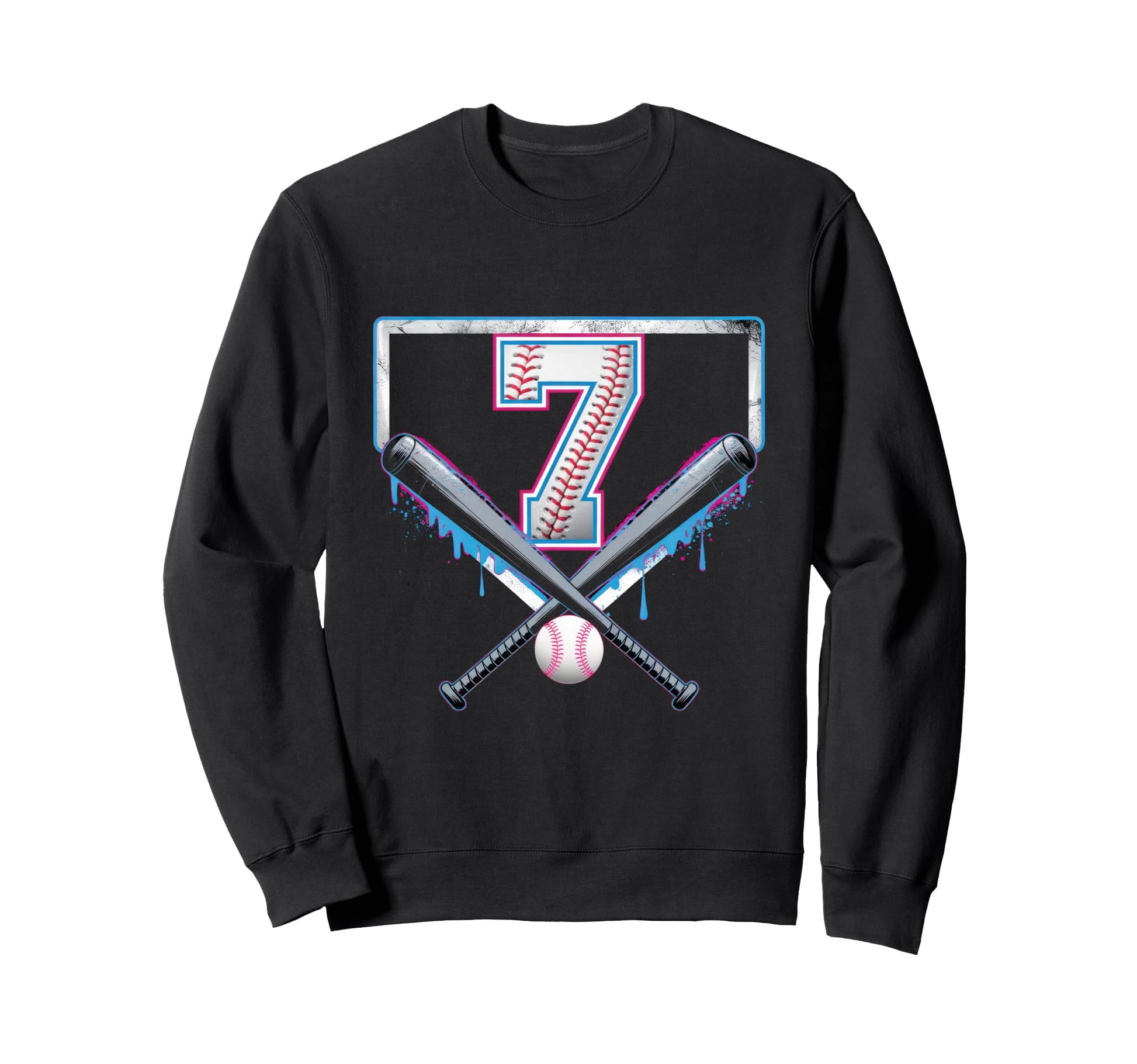 Sprinkle 7Th Birthday Baseball Sweatshirt - Fun Novelty Design for Adults - T-Shirt, Sweatshirt, Hoodie