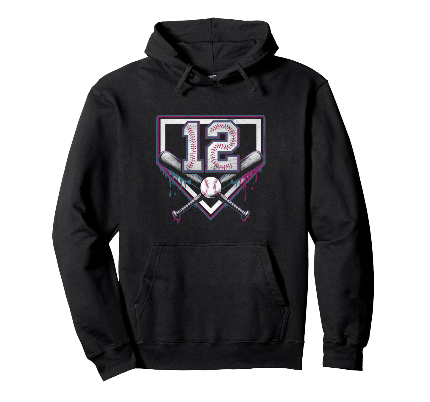 Sprinkle 12Th Birthday Baseball Home Ice Hoodie - Minimalist Print Unisex - T-Shirt, Sweatshirt, Hoodie