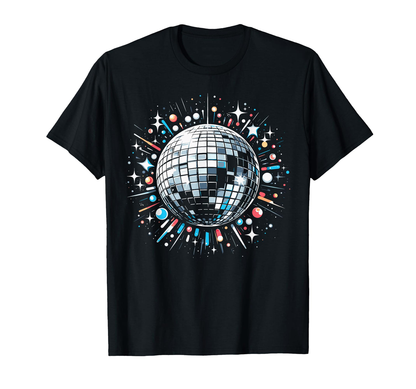 Disco Ball Celebration Party Vibes T-Shirt - Graphic Print Unisex - T-Shirt, Sweatshirt, Hoodie