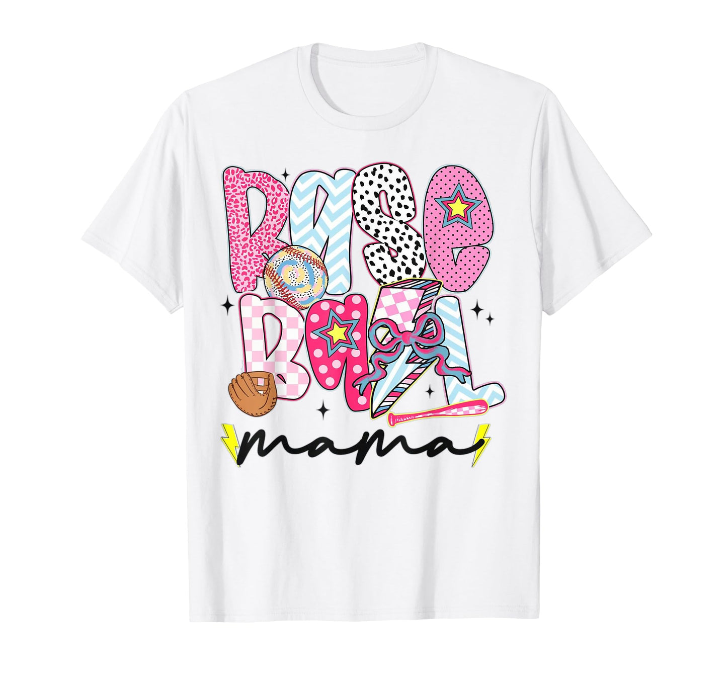 Baseball Mama Coquette Aesthetic T-Shirt - Custom Art Print for Adults - T-Shirt, Sweatshirt, Hoodie