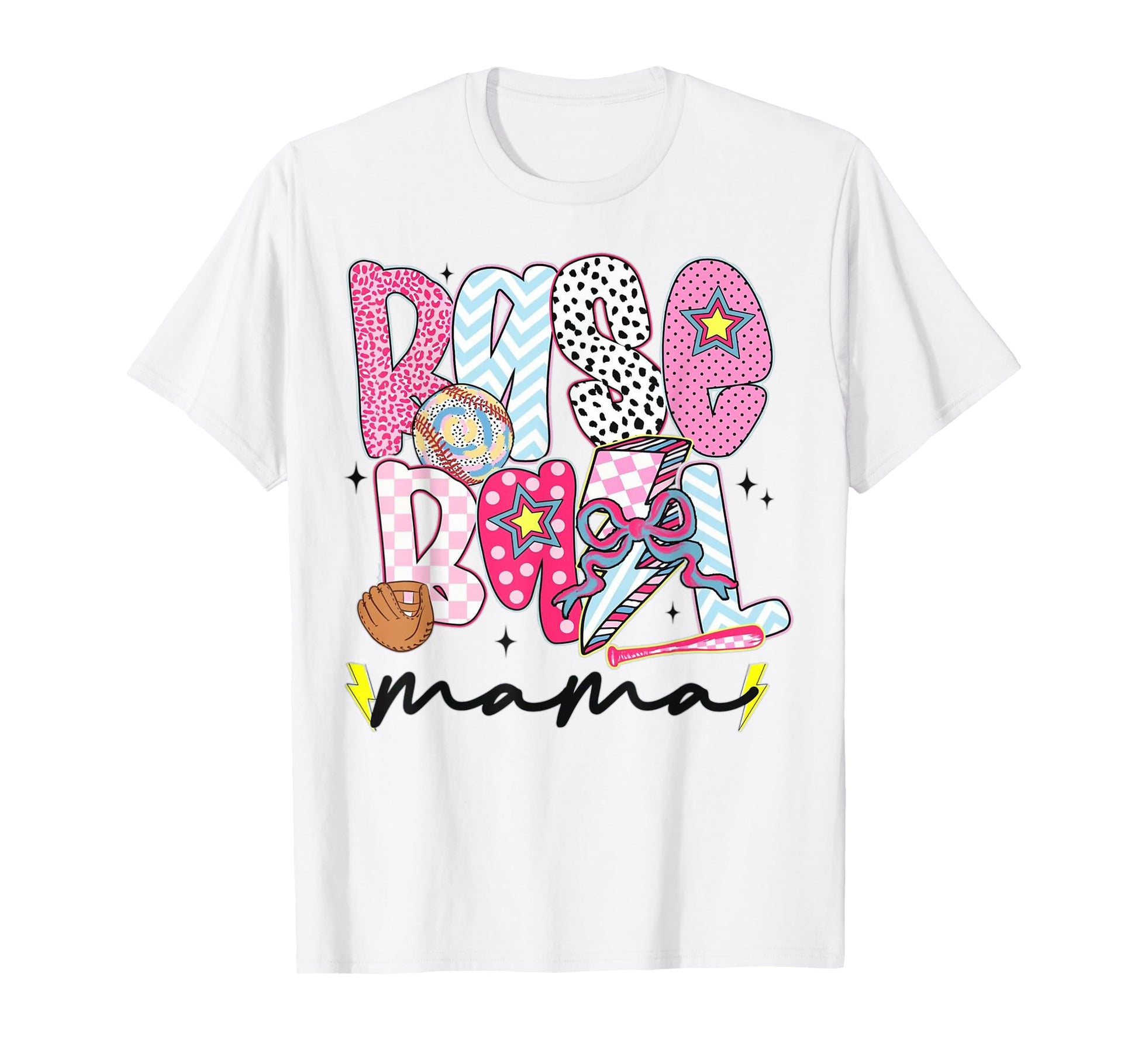 Baseball Mama Coquette Aesthetic T-Shirt - Custom Art Print for Adults - T-Shirt, Sweatshirt, Hoodie