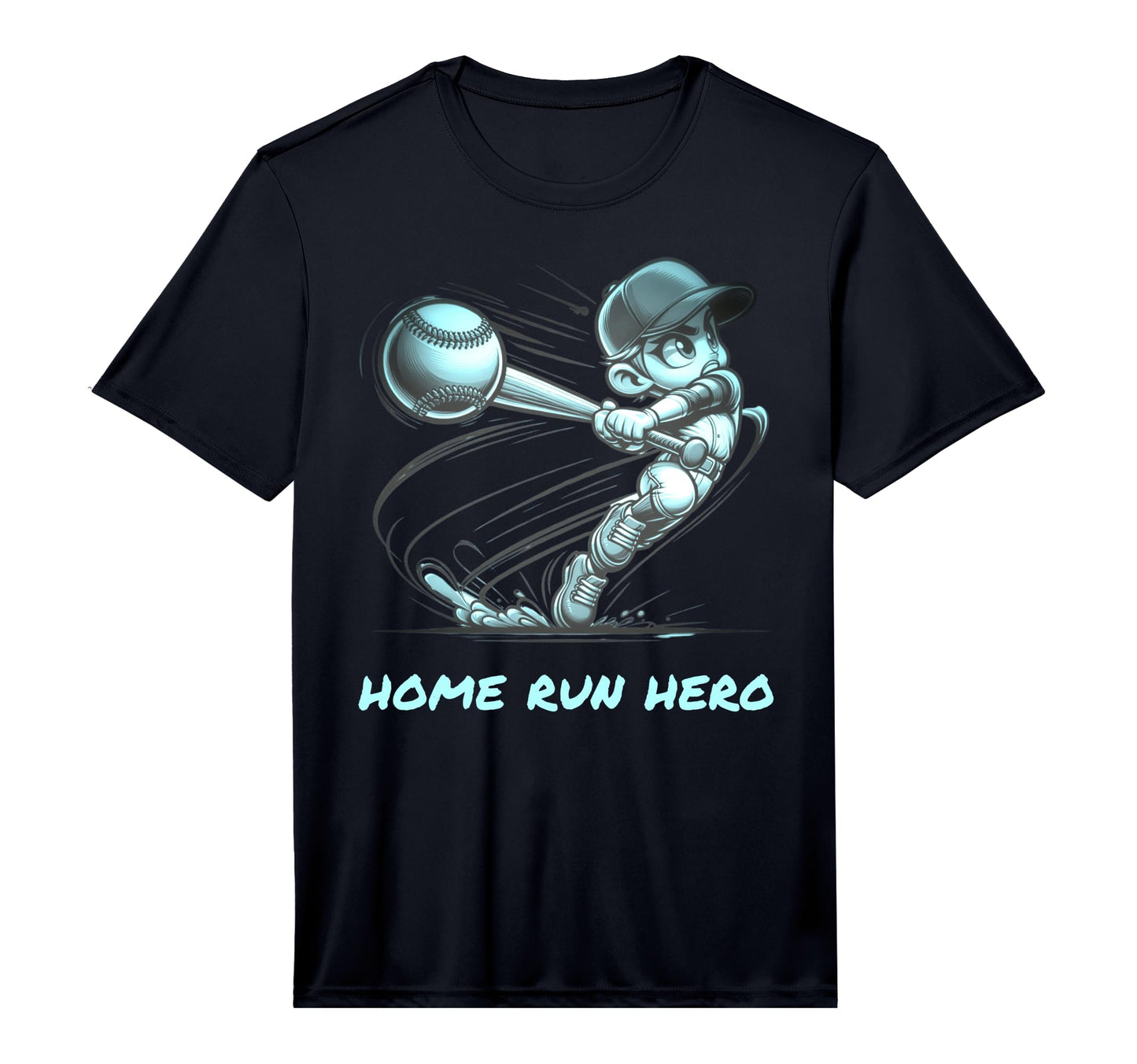 Home Run Hero Fun Softball Baseball T-Shirt - Trendy Graphic for Adults - T-Shirt, Sweatshirt, Hoodie