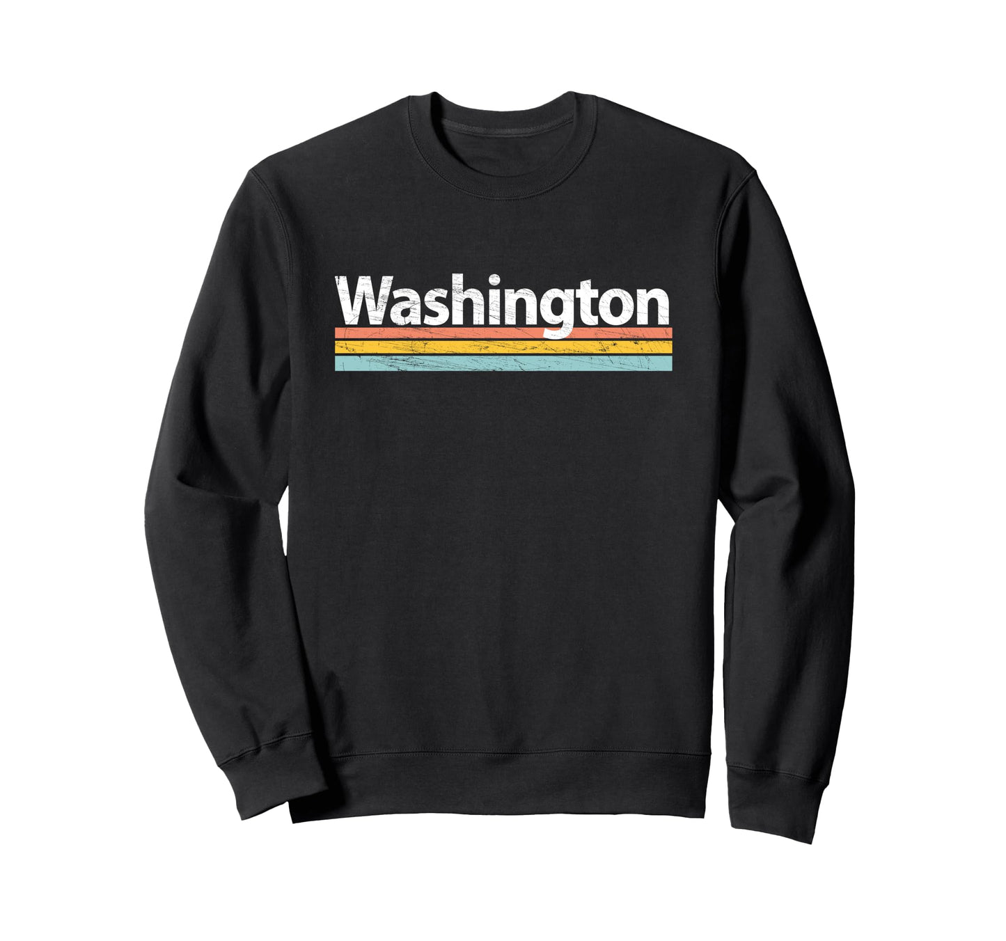 Washington Worn Stripes Sweatshirt - Streetwear Style Men Women - T-Shirt, Sweatshirt, Hoodie
