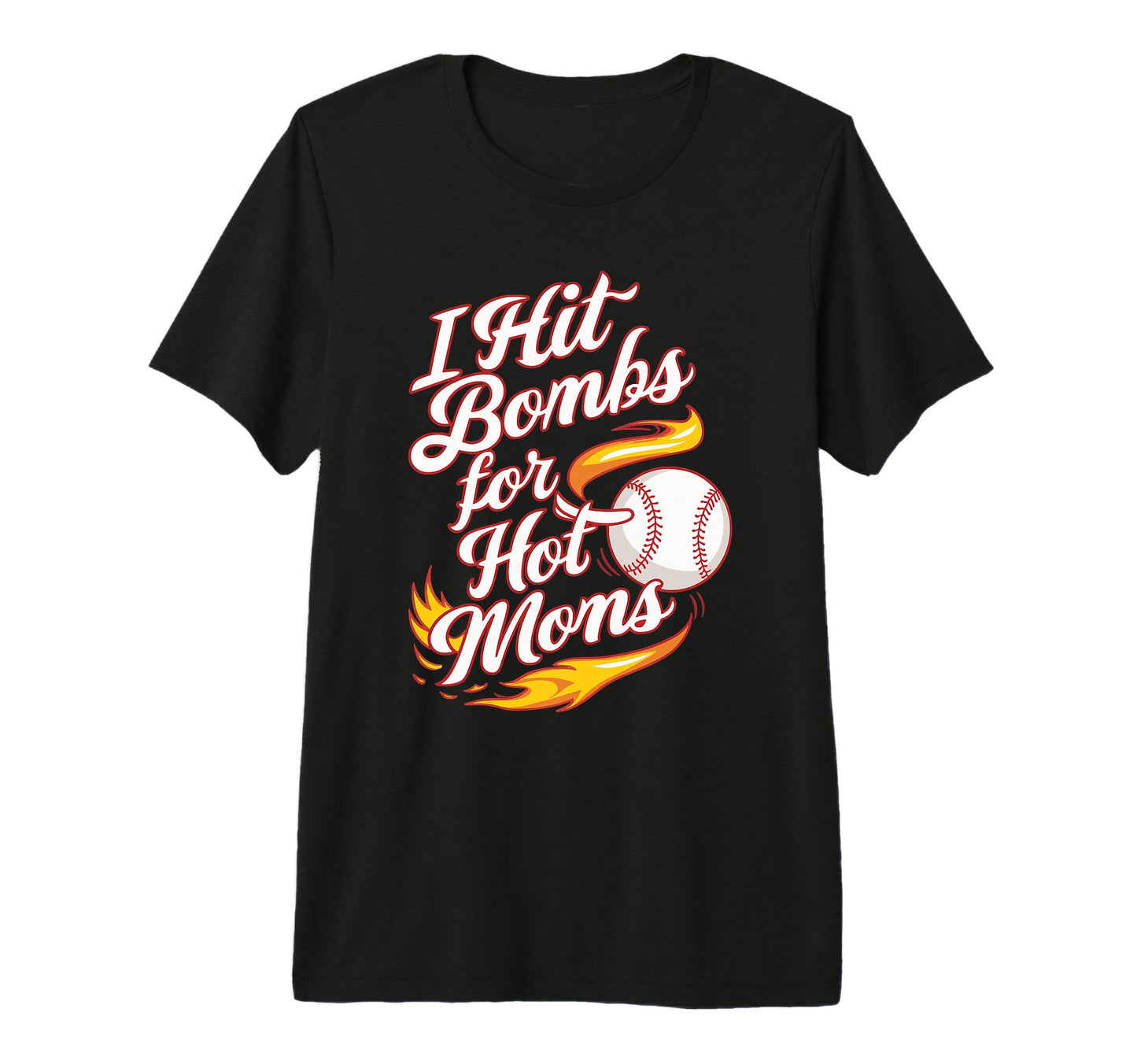 I Hit Bombs Hot Moms Baseball Tri Blend T-Shirt - Graphic Print Men Women - T-Shirt, Sweatshirt, Hoodie
