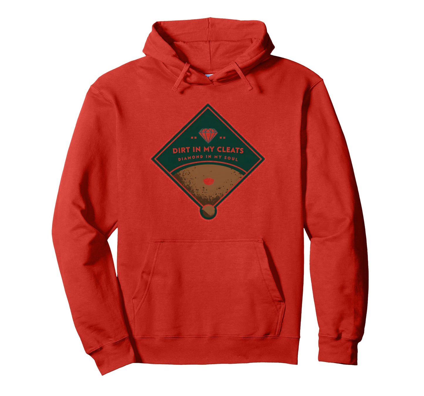 Baseball Dirt My Cleats Diamond My Soul Hoodie - Trendy Graphic Unisex - T-Shirt, Sweatshirt, Hoodie