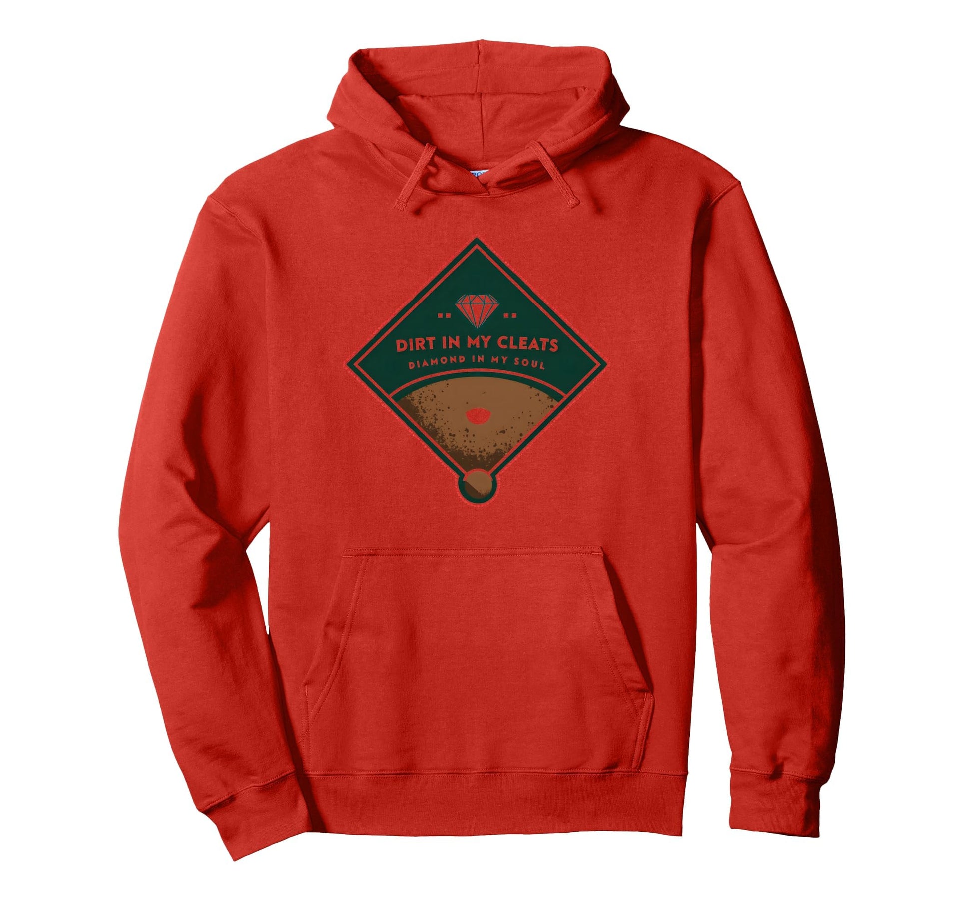 Baseball Dirt My Cleats Diamond My Soul Hoodie - Trendy Graphic Unisex - T-Shirt, Sweatshirt, Hoodie