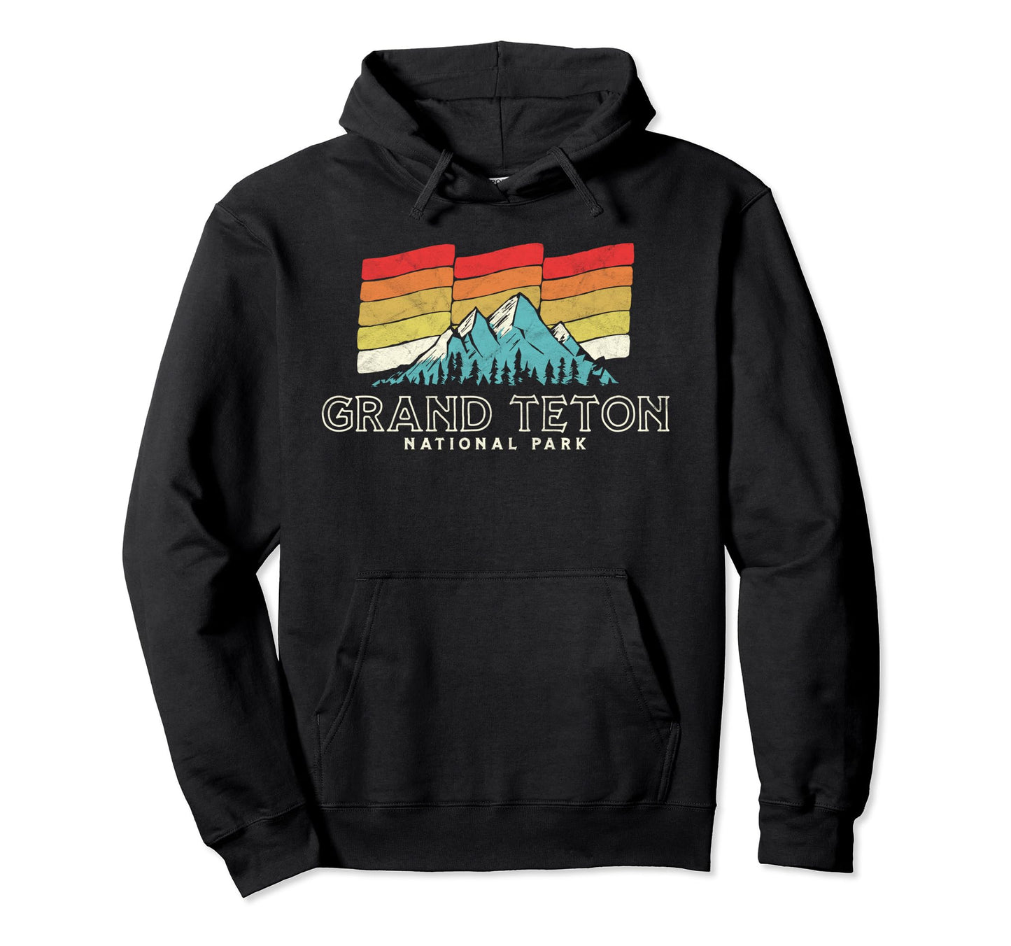Grand Teton National Park Mountains Hoodie - Trendy Graphic Unisex - T-Shirt, Sweatshirt, Hoodie
