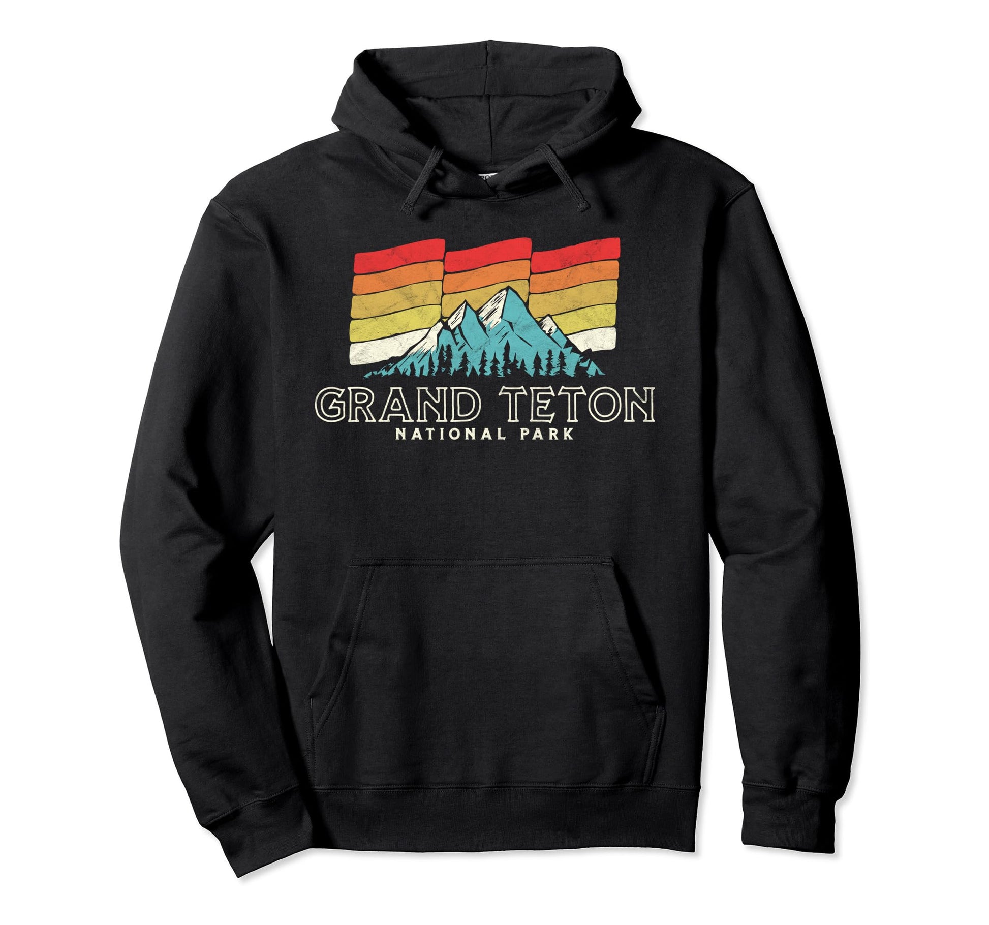 Grand Teton National Park Mountains Hoodie - Trendy Graphic Unisex - T-Shirt, Sweatshirt, Hoodie