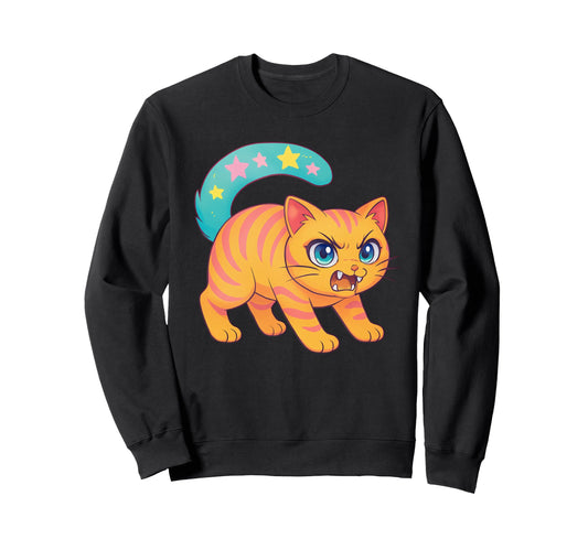 90S Y2K Scary Tomcat Cat Is Sweatshirt - Fun Novelty Design Men Women - T-Shirt, Sweatshirt, Hoodie