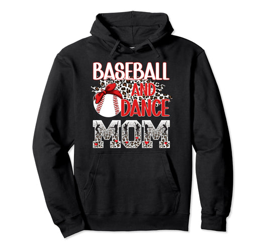 Baseball And Dance Mom Leopard Dancer Hoodie - Custom Art Print for Adults - T-Shirt, Sweatshirt, Hoodie