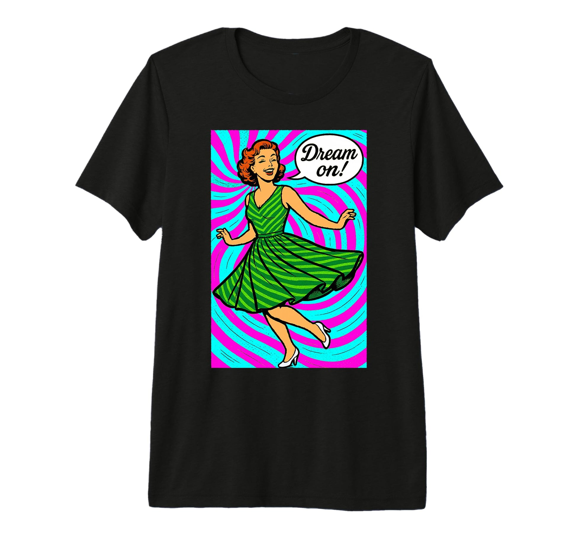 Psychedelic Pop Art 50S 60S Nostalgia T-Shirt - Trendy Graphic for Adults - T-Shirt, Sweatshirt, Hoodie