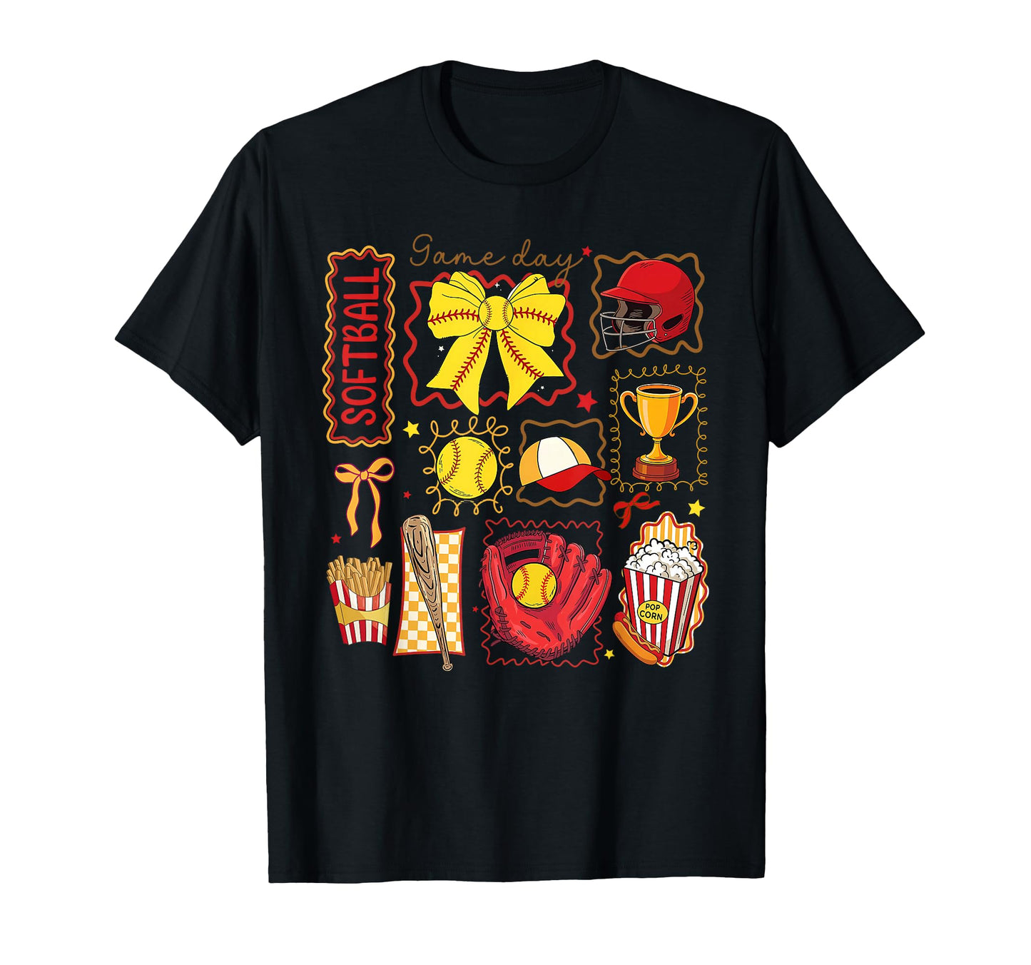 Coquette Bow Baseball Season Softball T-Shirt - Trendy Graphic Men Women - T-Shirt, Sweatshirt, Hoodie