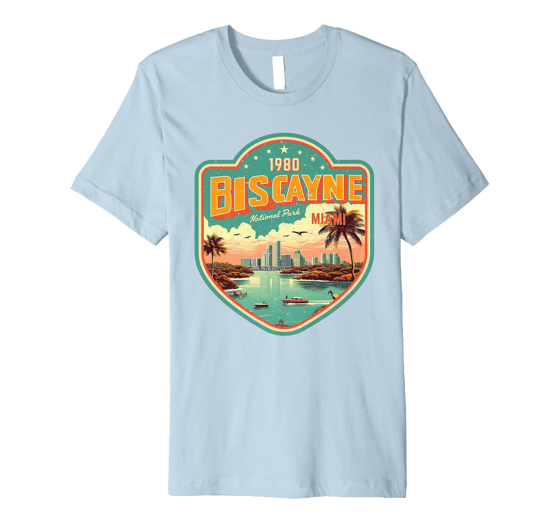 Biscayne National Park Miami Badge T-Shirt - Unique Graphic Unisex - T-Shirt, Sweatshirt, Hoodie