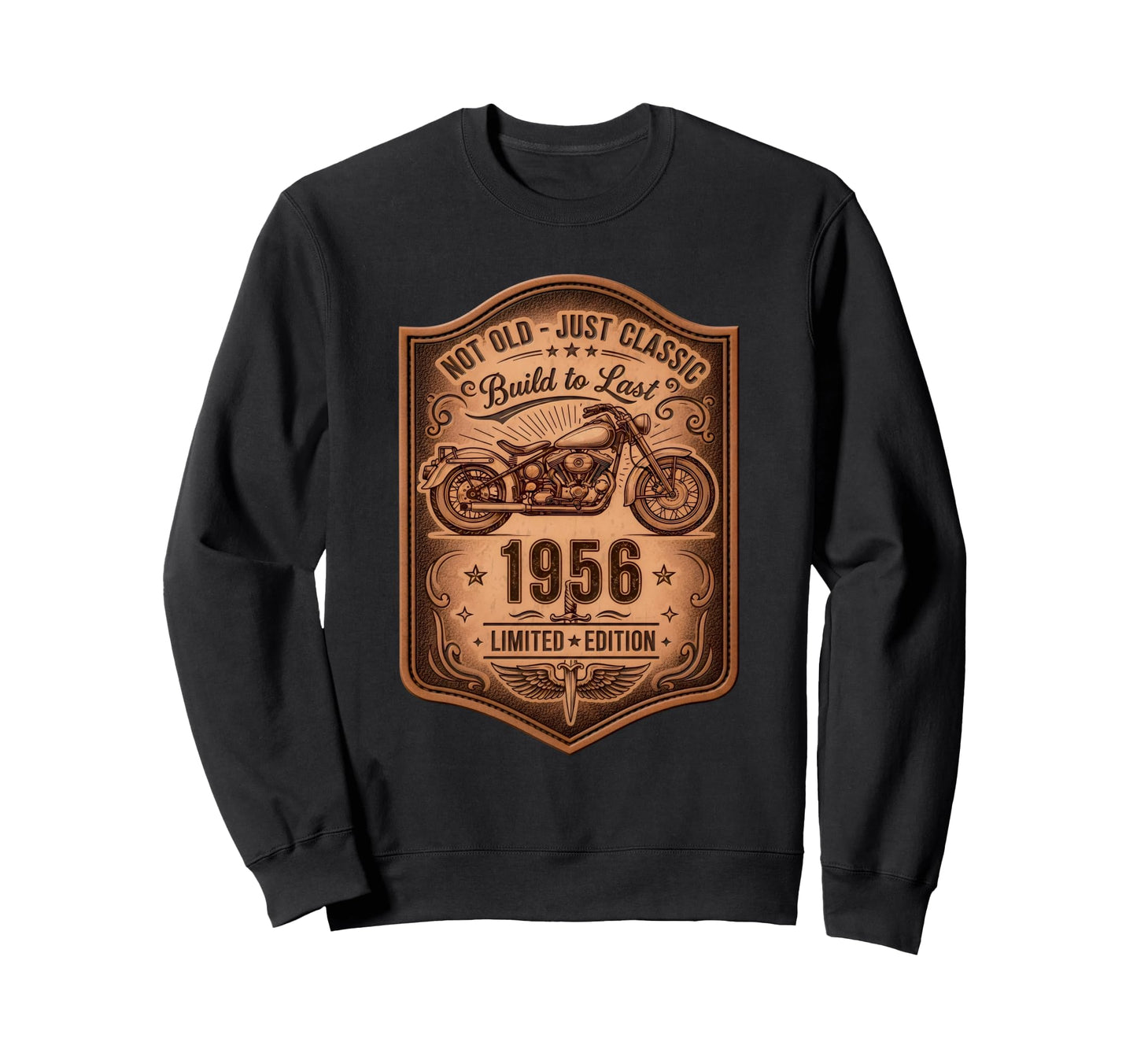 Not Old Just Built To Last 1956 Dad Sweatshirt - Graphic Print for Adults - T-Shirt, Sweatshirt, Hoodie
