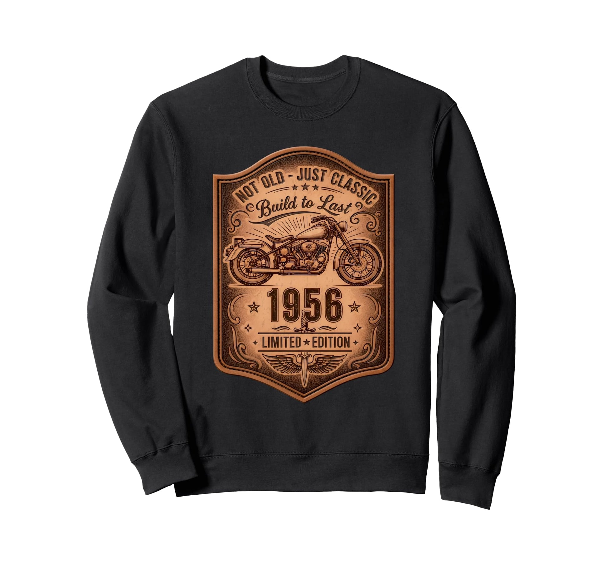 Not Old Just Built To Last 1956 Dad Sweatshirt - Graphic Print for Adults - T-Shirt, Sweatshirt, Hoodie