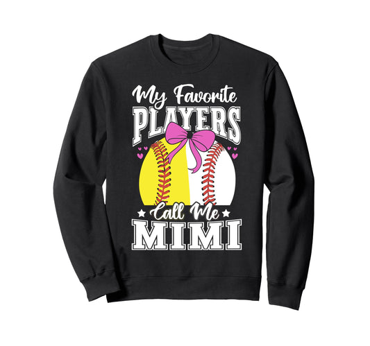 Baseball Grandma Favorite Sweatshirt - Fun Novelty Design for Adults - T-Shirt, Sweatshirt, Hoodie