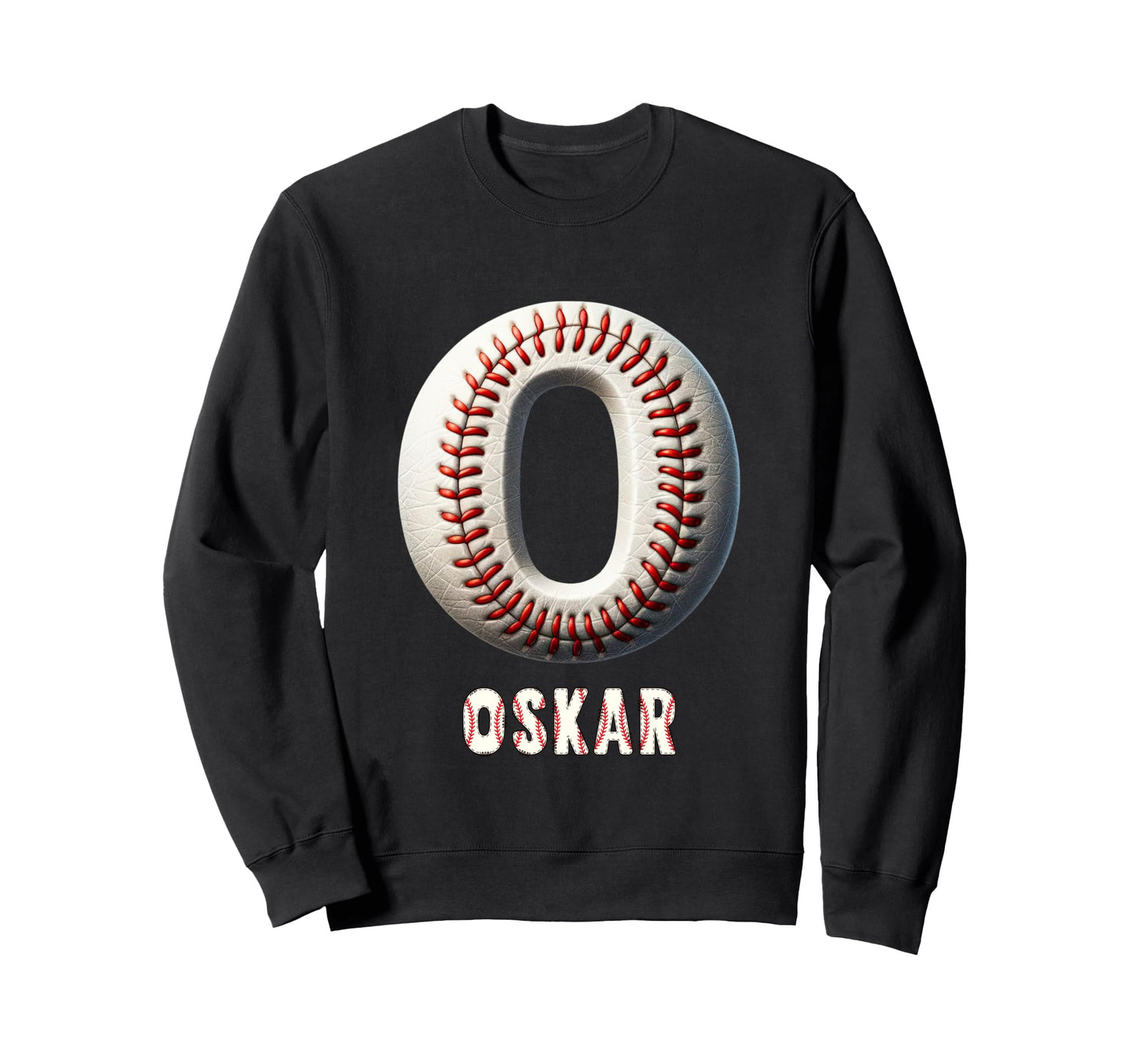 Baseball Home Run Jarno Initial Sweatshirt - Minimalist Print Unisex - T-Shirt, Sweatshirt, Hoodie