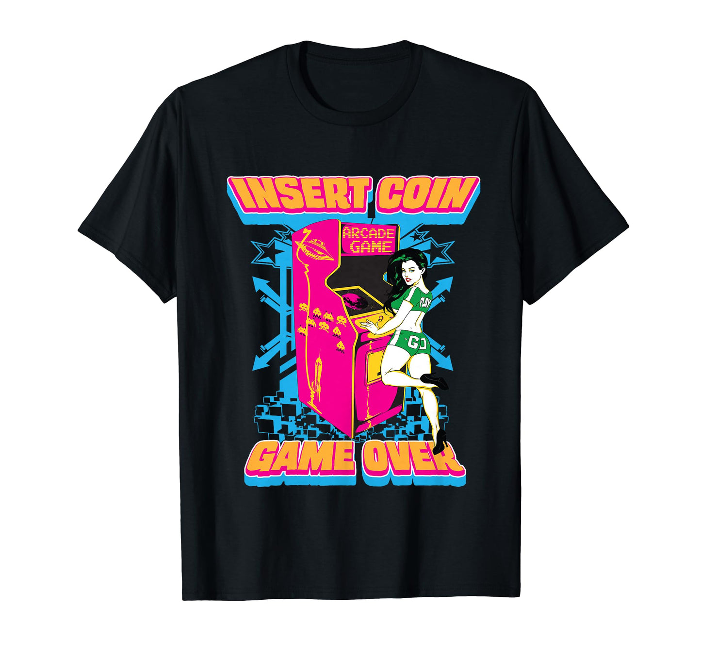 Gaming Machine Embrace Arcade Fun T-Shirt - Aesthetic Graphic Unisex - T-Shirt, Sweatshirt, Hoodie
