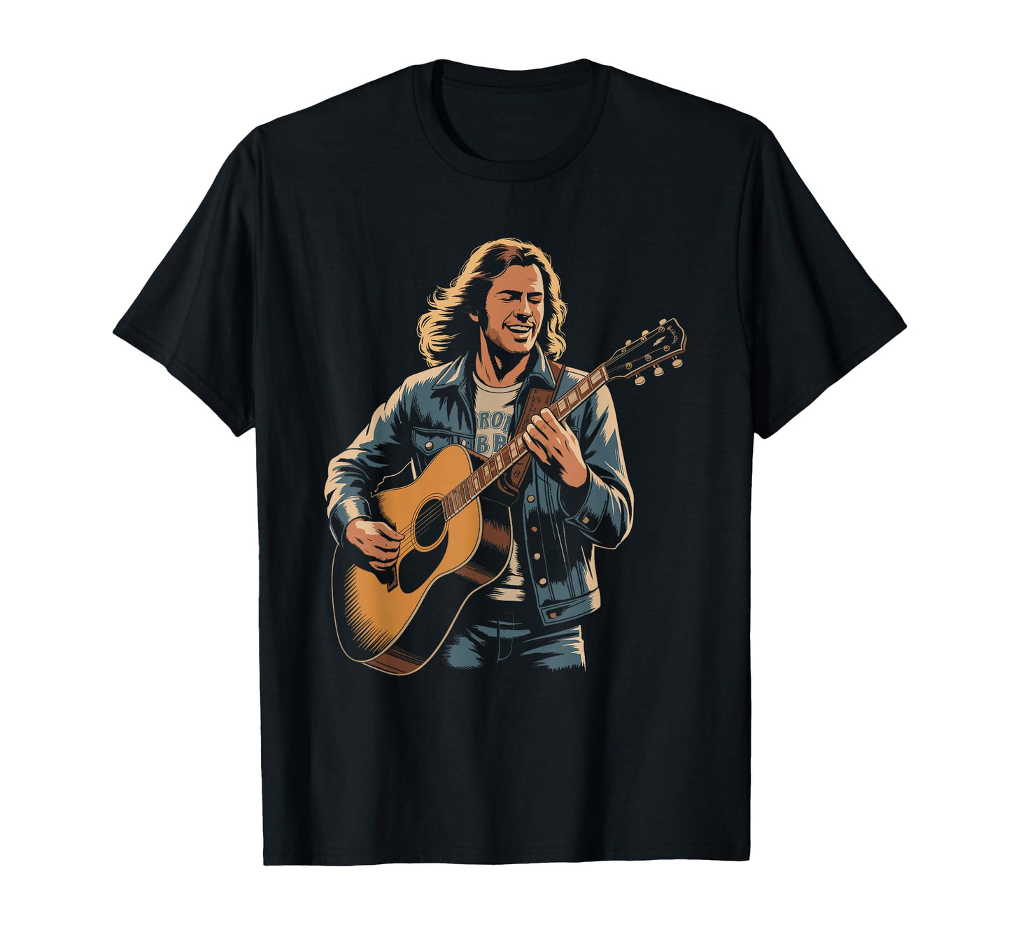 Acoustic Guitar Distressed Art T-Shirt - Streetwear Style Unisex - T-Shirt, Sweatshirt, Hoodie