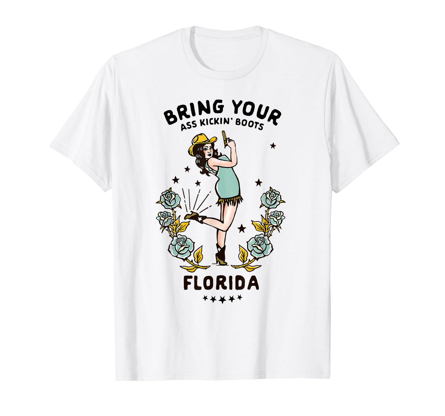Ass Kicking Boots Funny Florida Western T-Shirt - Minimalist Print Unisex - T-Shirt, Sweatshirt, Hoodie