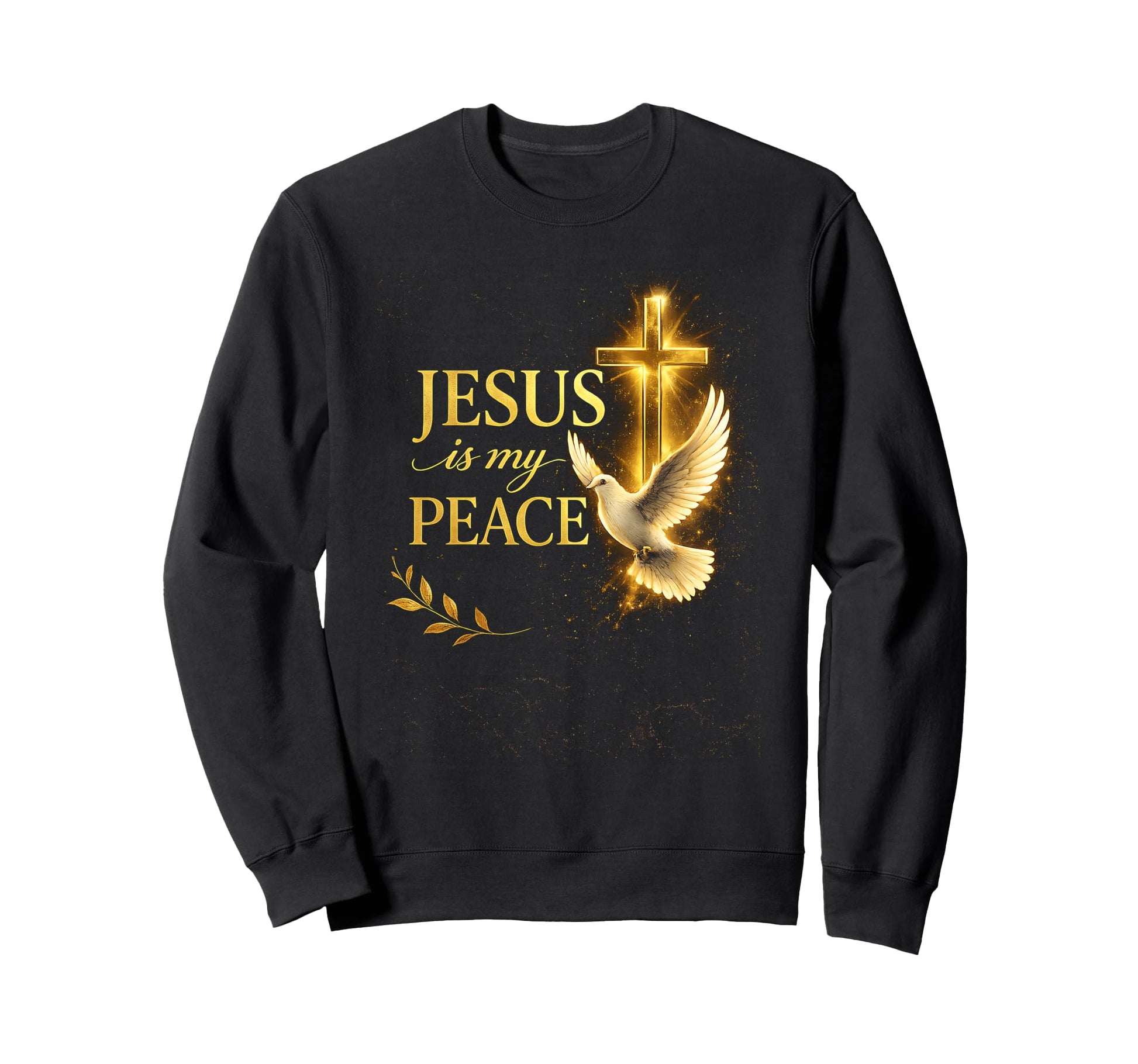 Jesus Is My Peace Dove Christian Sweatshirt - Novelty Apparel Men Women - T-Shirt, Sweatshirt, Hoodie