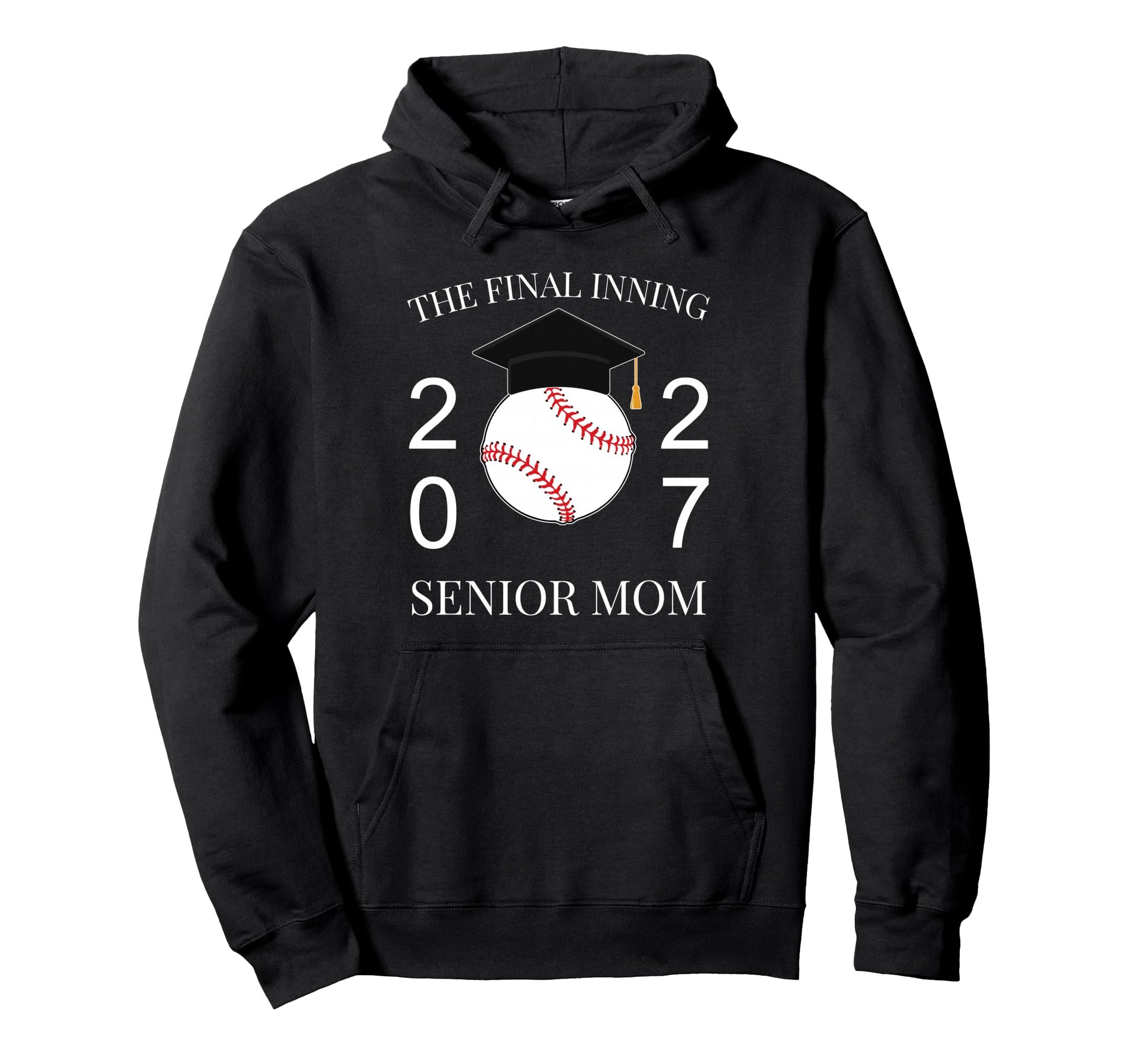 Final Inning Senior Baseball Mom Hoodie - Custom Art Print for Adults - T-Shirt, Sweatshirt, Hoodie