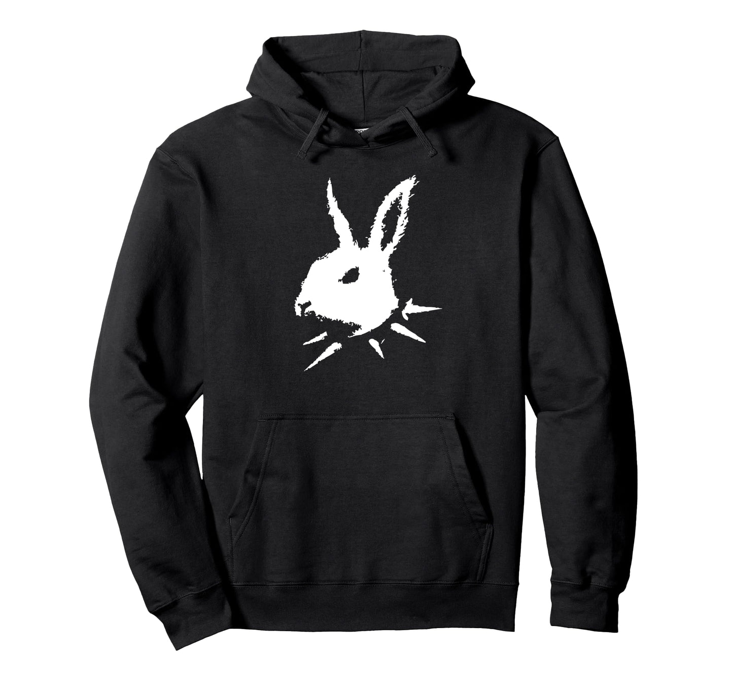 Bunny Skull Punk Y2K Creepy Cat Goth Hoodie - Fun Novelty Design Men Women - T-Shirt, Sweatshirt, Hoodie