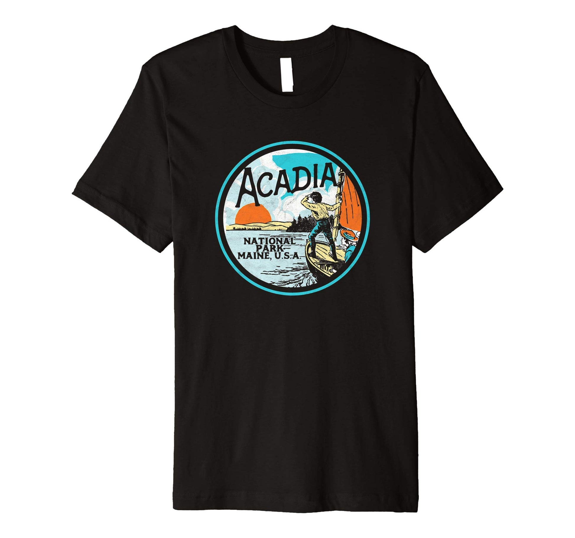 Acadia National Park Maine T-Shirt - Custom Art Print Men Women - T-Shirt, Sweatshirt, Hoodie