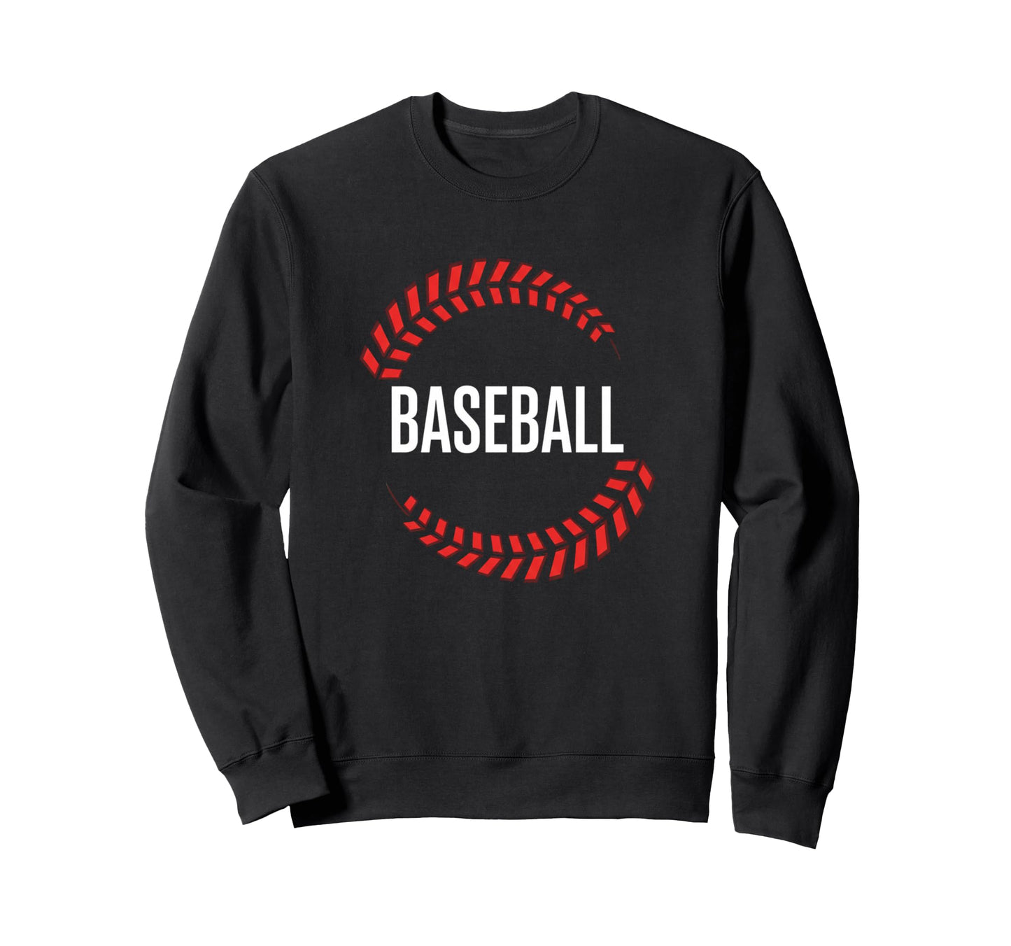 Baseball Stitching Logo Sports Fan Sweatshirt - Custom Art Print for Adults - T-Shirt, Sweatshirt, Hoodie