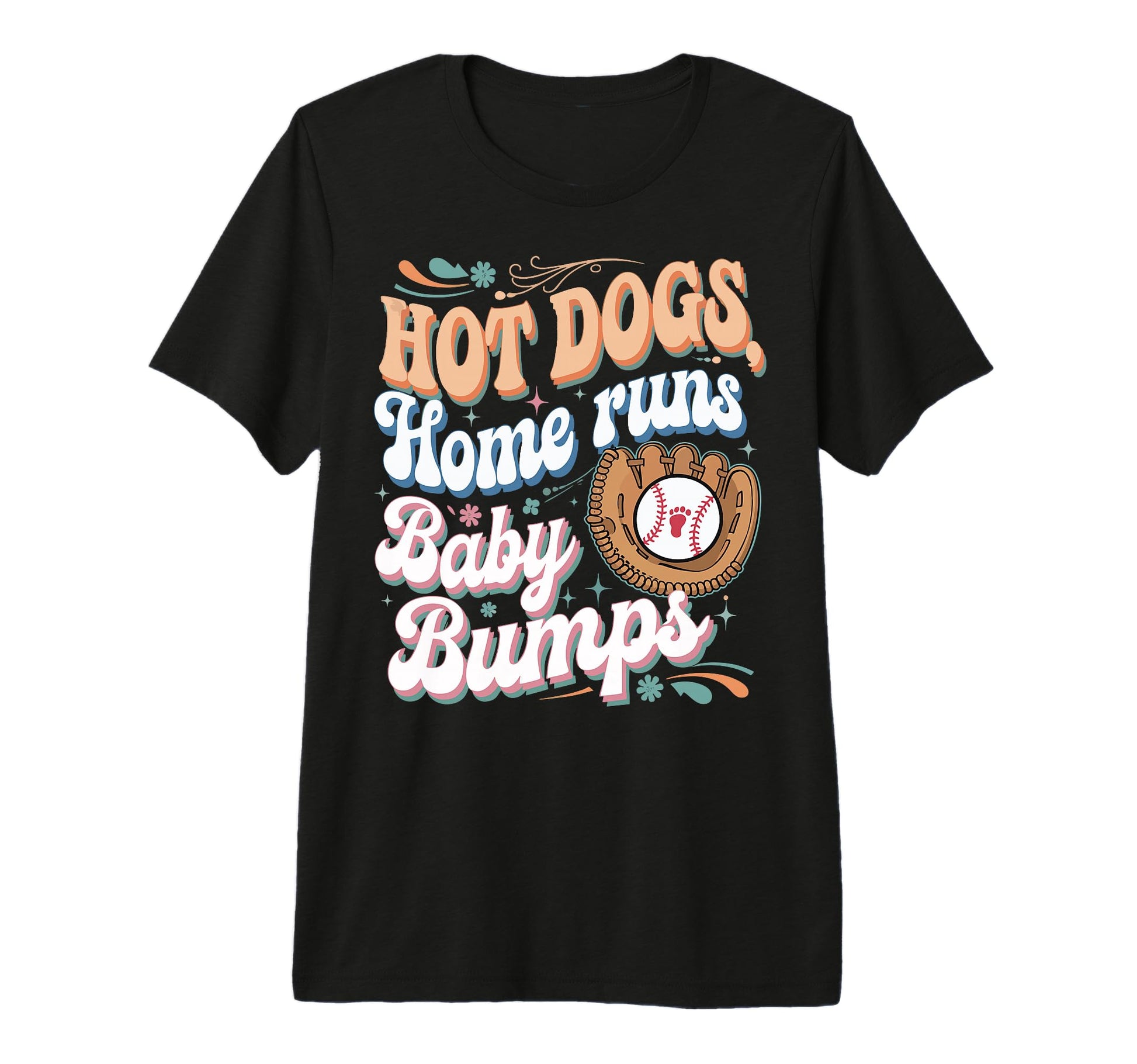 Hot Dogs Home Runs Bumps Tri Blend T-Shirt - Fun Novelty Design Unisex - T-Shirt, Sweatshirt, Hoodie