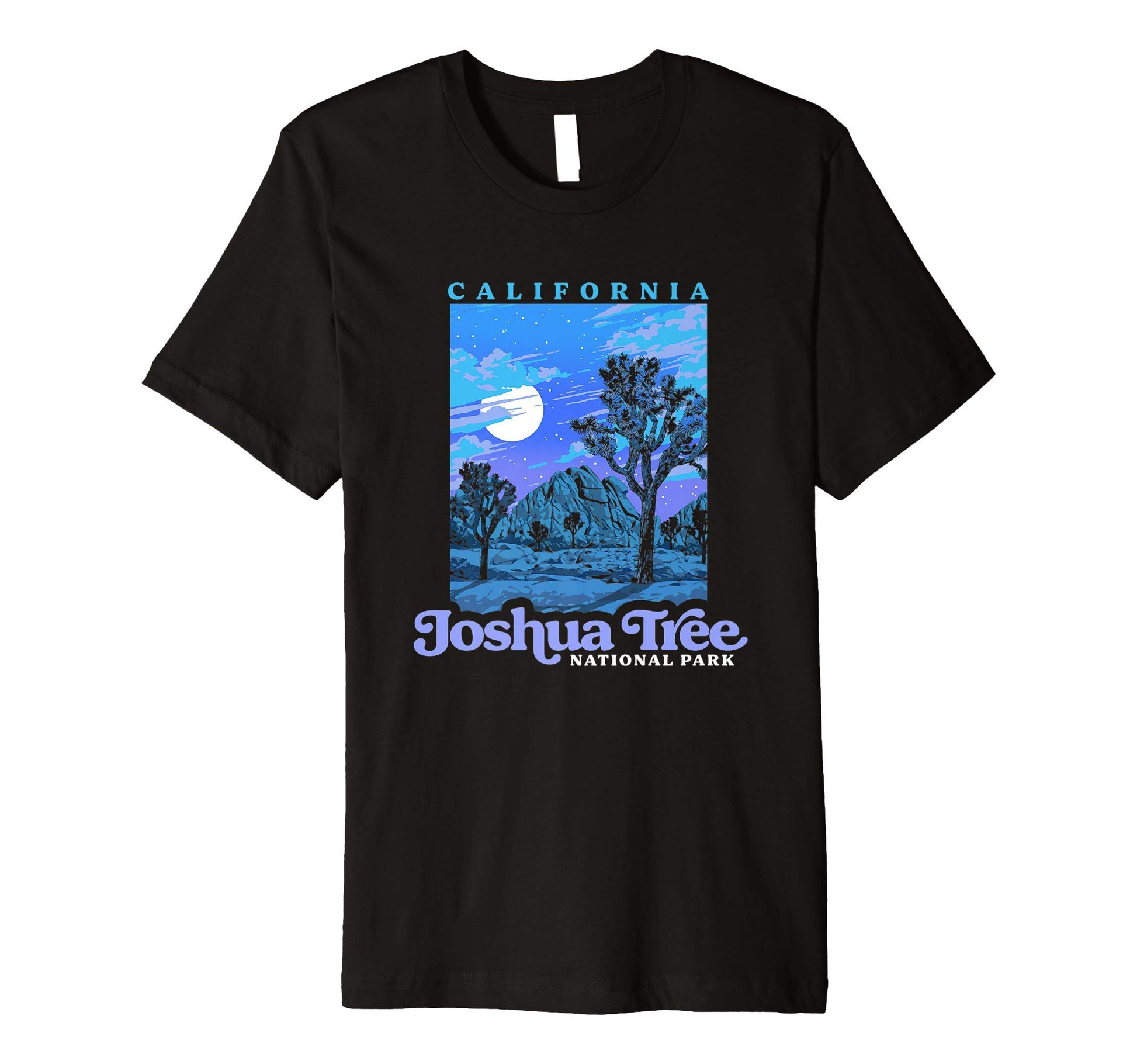 Joshua Tree National Park Night Scene T-Shirt - Novelty Apparel Unisex - T-Shirt, Sweatshirt, Hoodie