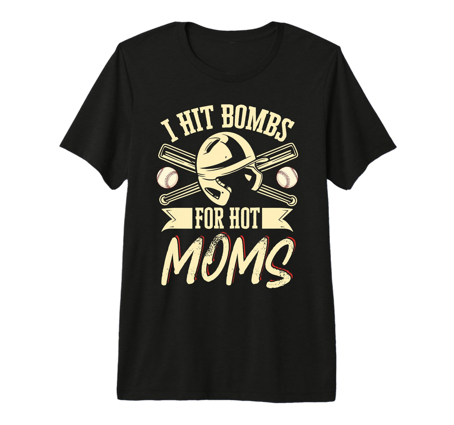 I Hit Bombs Hot Moms Baseball Tri T-Shirt - Custom Art Print Men Women - T-Shirt, Sweatshirt, Hoodie